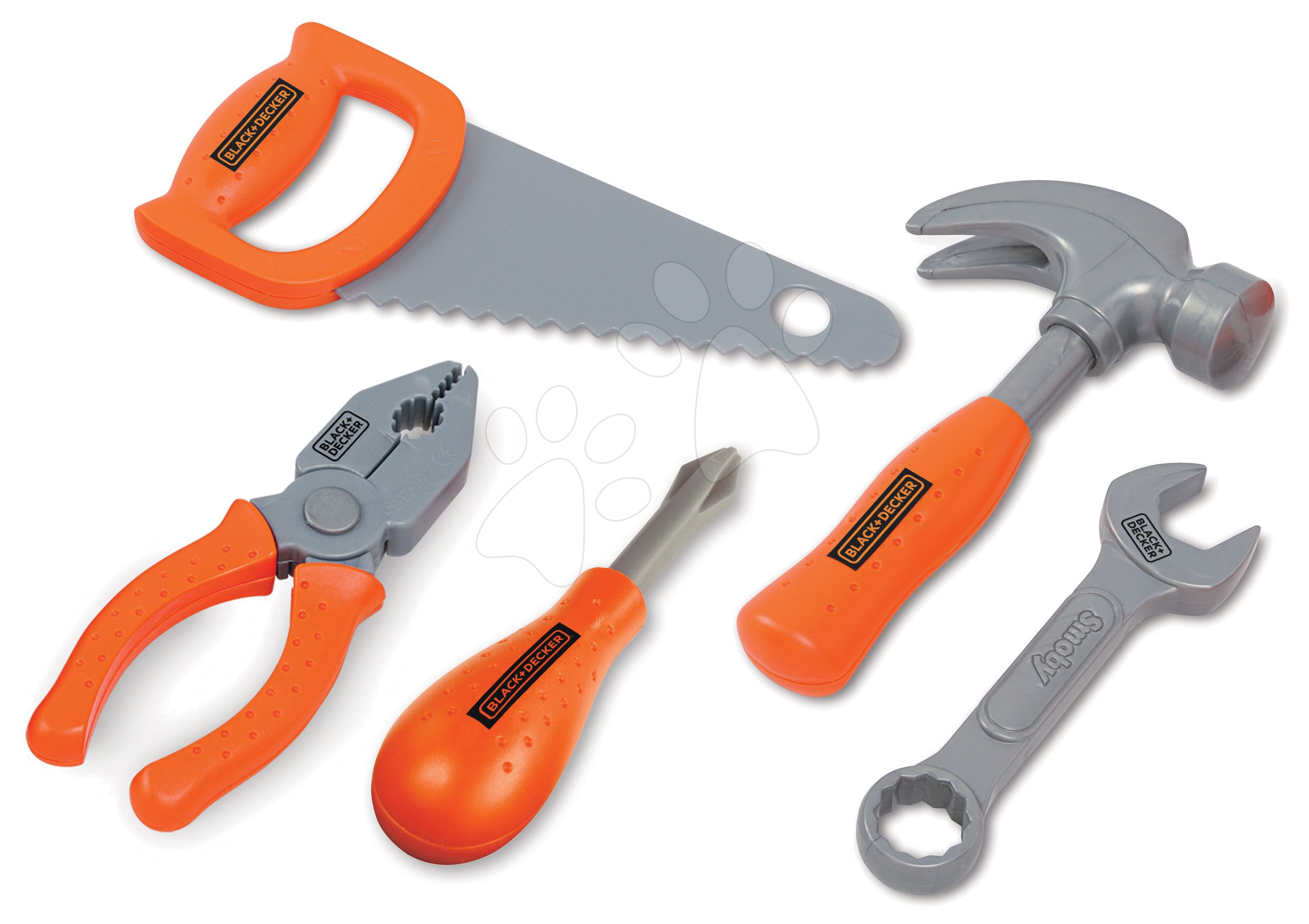 Pracovné náradie pre deti Black&Decker Smoby 5 druhov SM360188 Pracovné náradie pre deti Black&Decker Smoby 5 druhov SM360188
