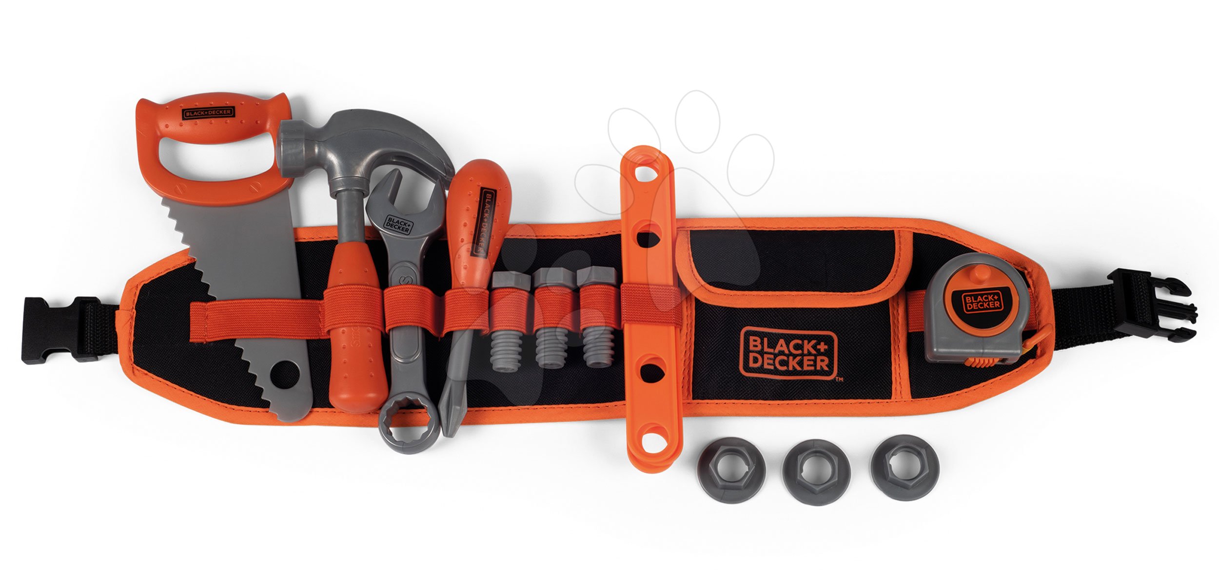 Pracovný opasok Black&Decker Tools Belt Smoby 44 cm dĺžka so 14 doplnkami