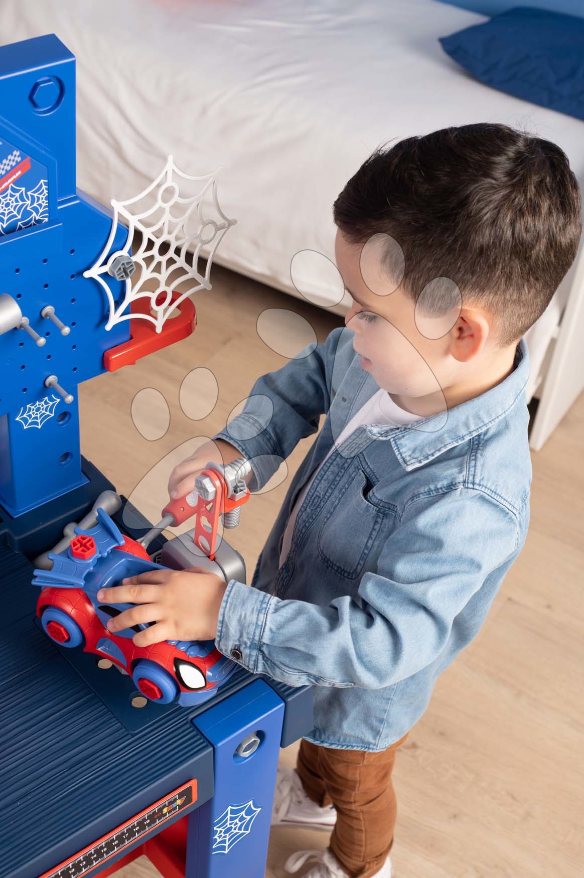 Smoby Black+Decker Banco Da Lavoro Open-Work – Giocattolo Per Bambini +3 Anni – Officina Giocattolo Con Utensili, Sviluppa Manualità E Creatività