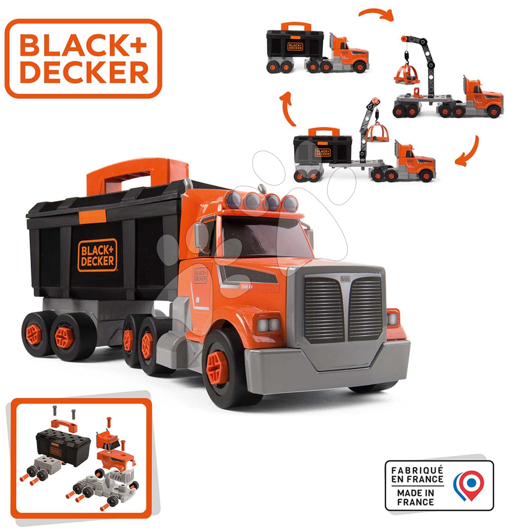 E-shop Kamión s pracovným kufríkom Black&Decker Truck Smoby a 60 doplnkov s náradím