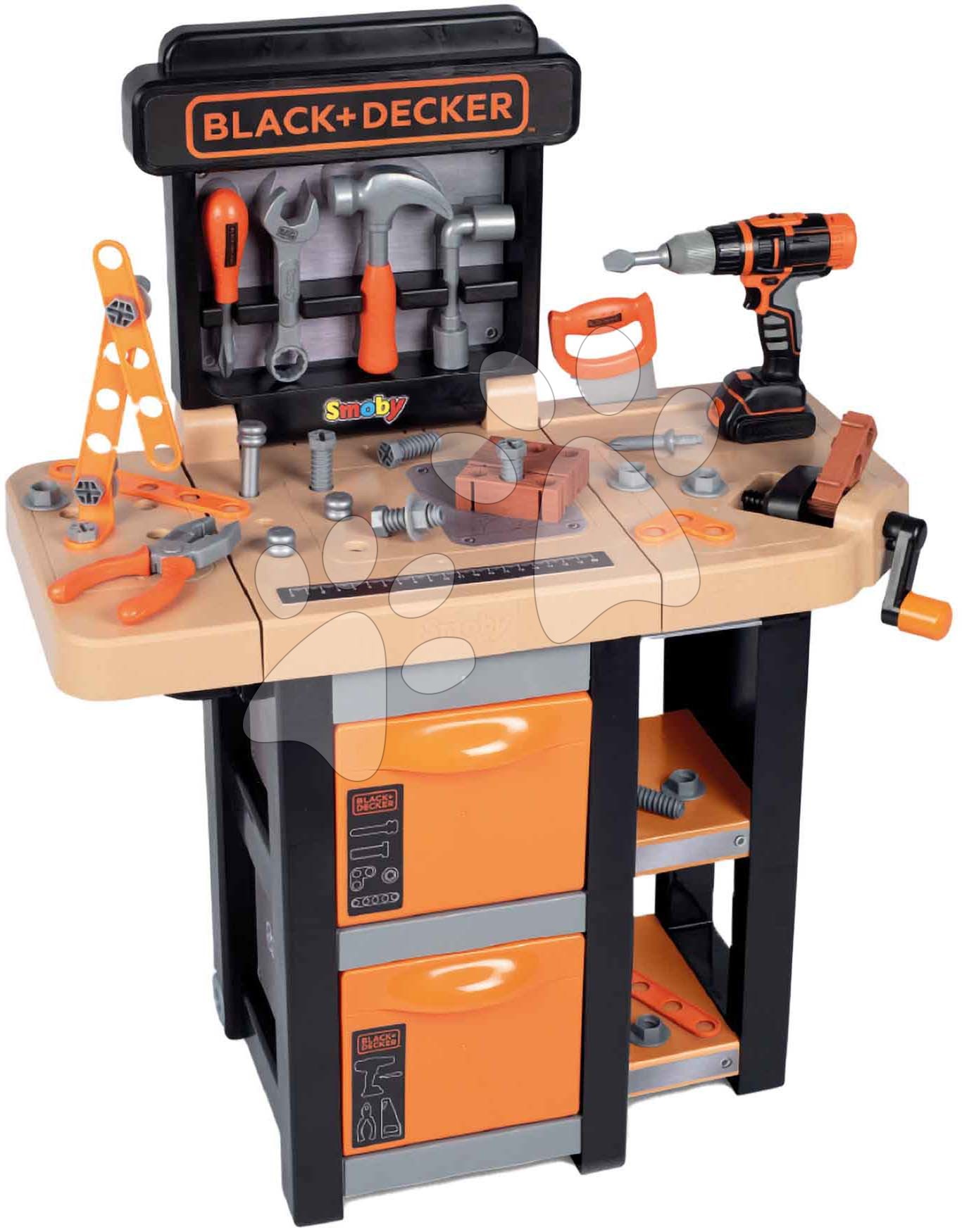 E-shop Pracovná dielňa Open Bricolo Workbench Black&Decker Smoby s 37 doplnkami