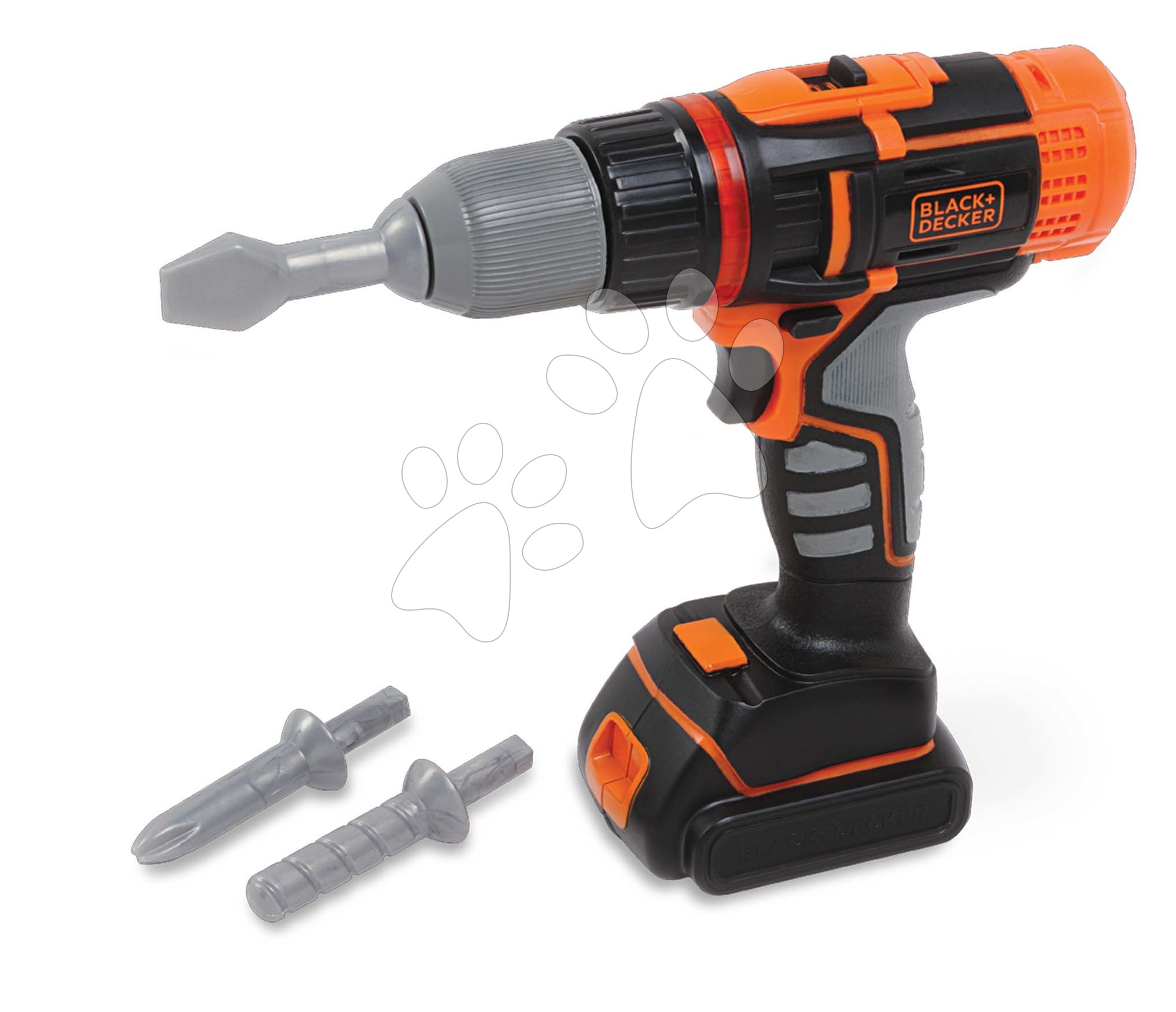 E-shop Vŕtačka elektronická Black&Decker Electrical Drill Smoby so svetlom a 2 nadstavcami