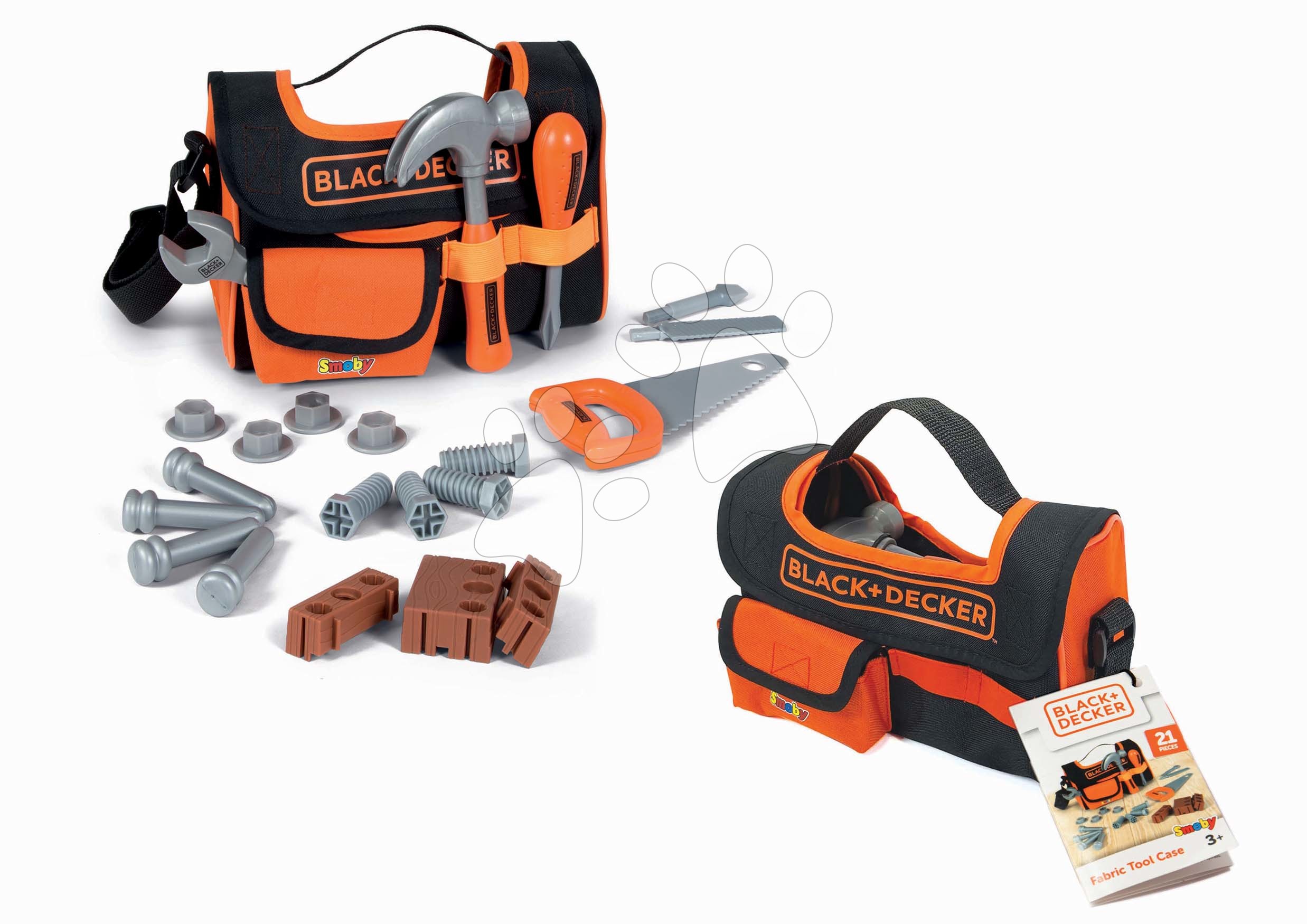 Szarszámos táska Fabric Tool Case Black&Decker Smoby 21 kiegészítővel