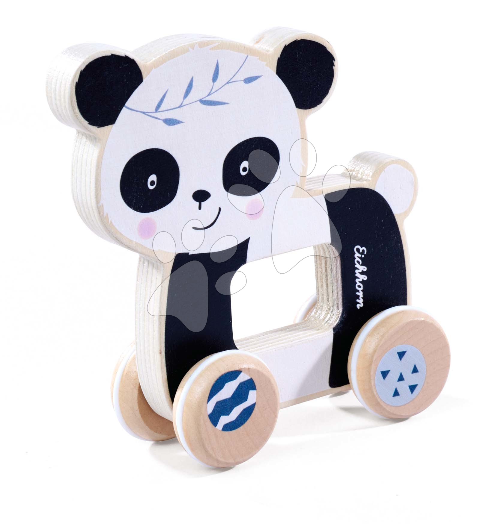 E-shop Drevené autíčko Panda EH Push Animal Eichhorn dĺžka 12 cm od 12 mes