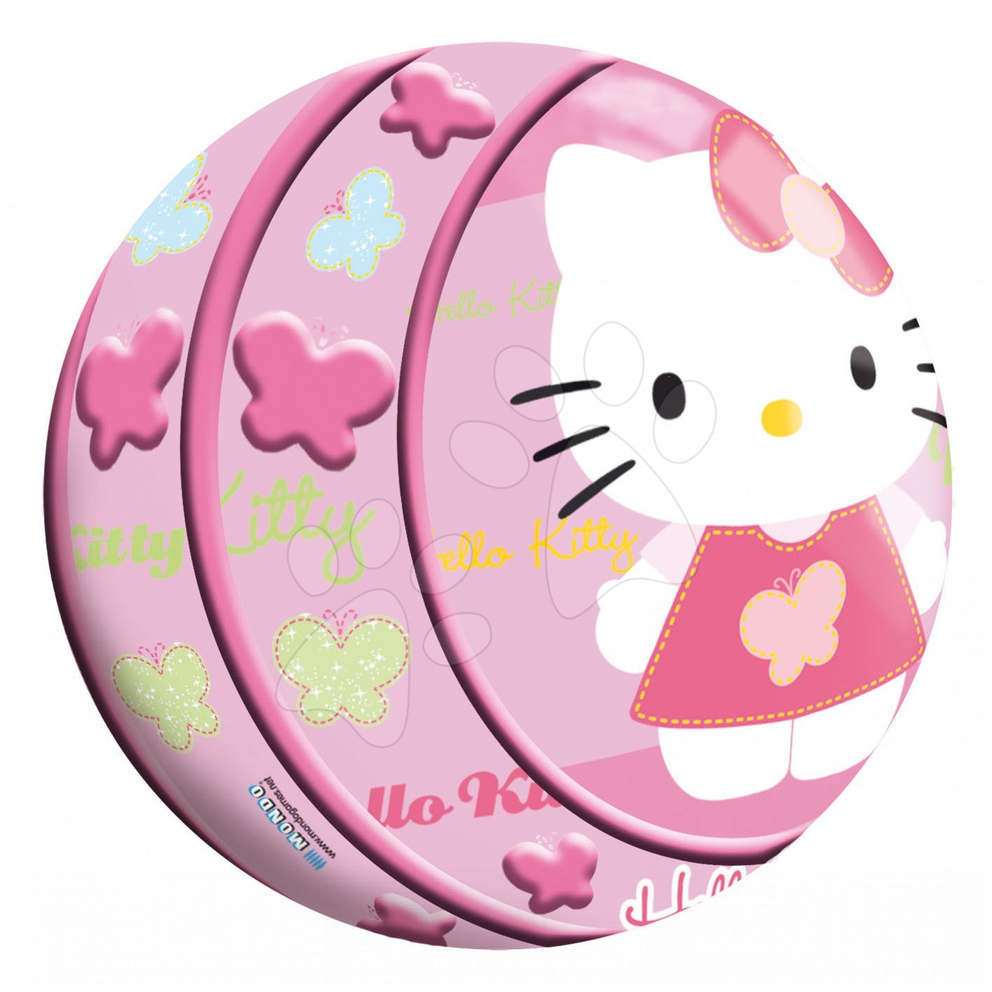 Staré položky - Lopta Foam Ball Hello Kitty Mondo mäkká s reliéfom 10 cm