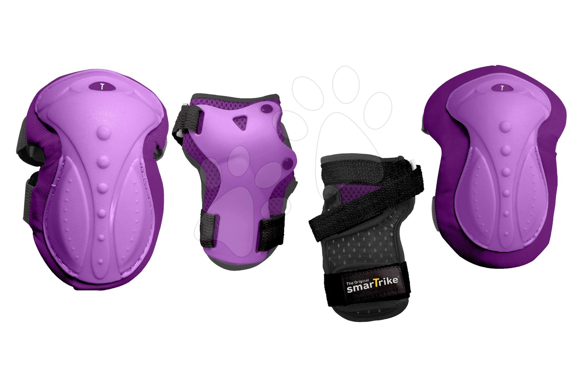smarTrike védőfelszerelés Safety Gear set S térdre és csuklóra ergonomikus műanyagból lila 4002002