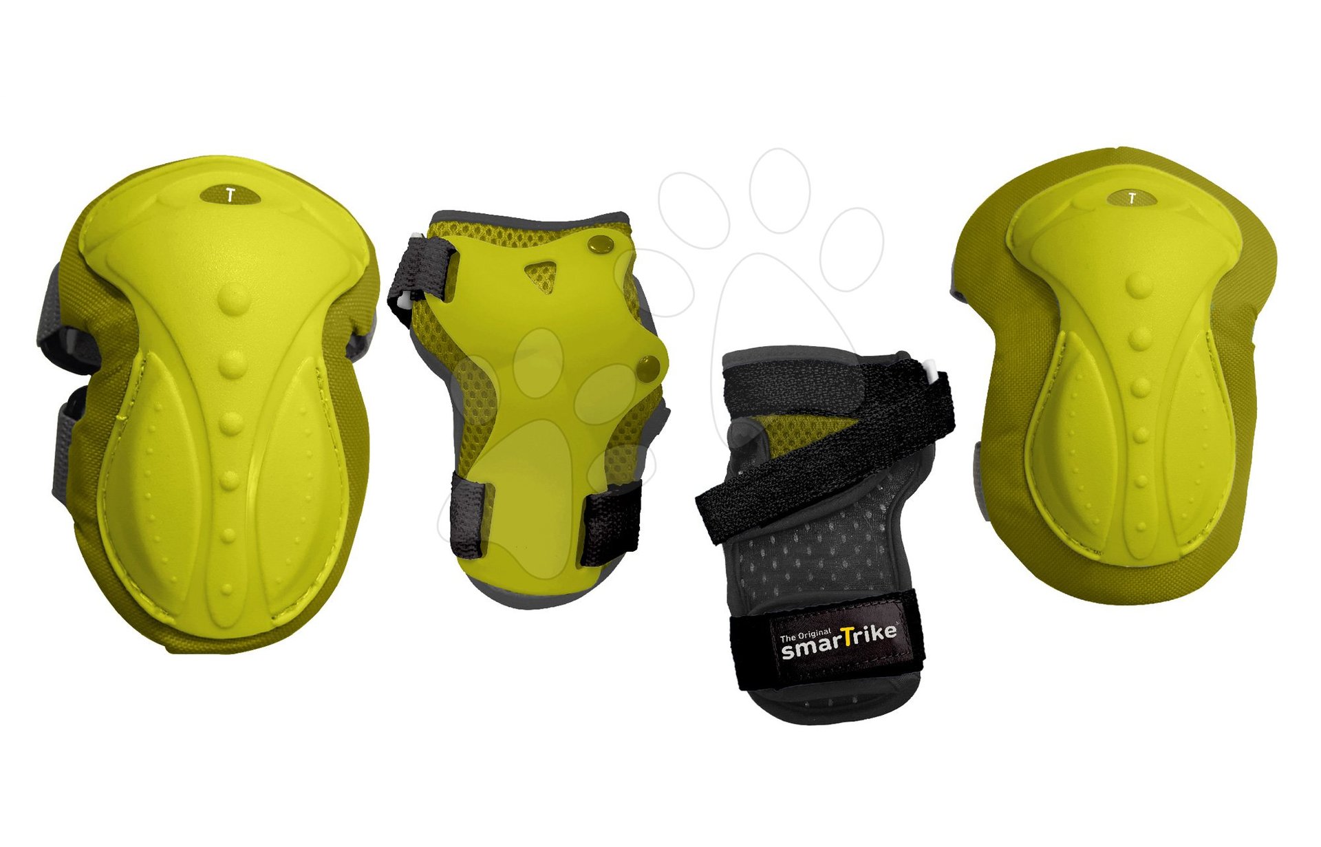 smarTrike chrániče Safety Gear set S na kolena a zápěstí z ergonomického plastu zelené 4002003