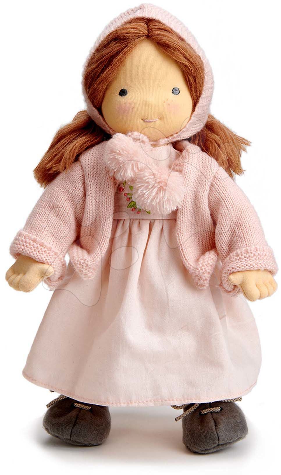 Handrové bábiky - Bábika handrová Liselie Doll ThreadBear 36 cm z jemnej mäkkej bavlny s čepcom v darčekovom balení