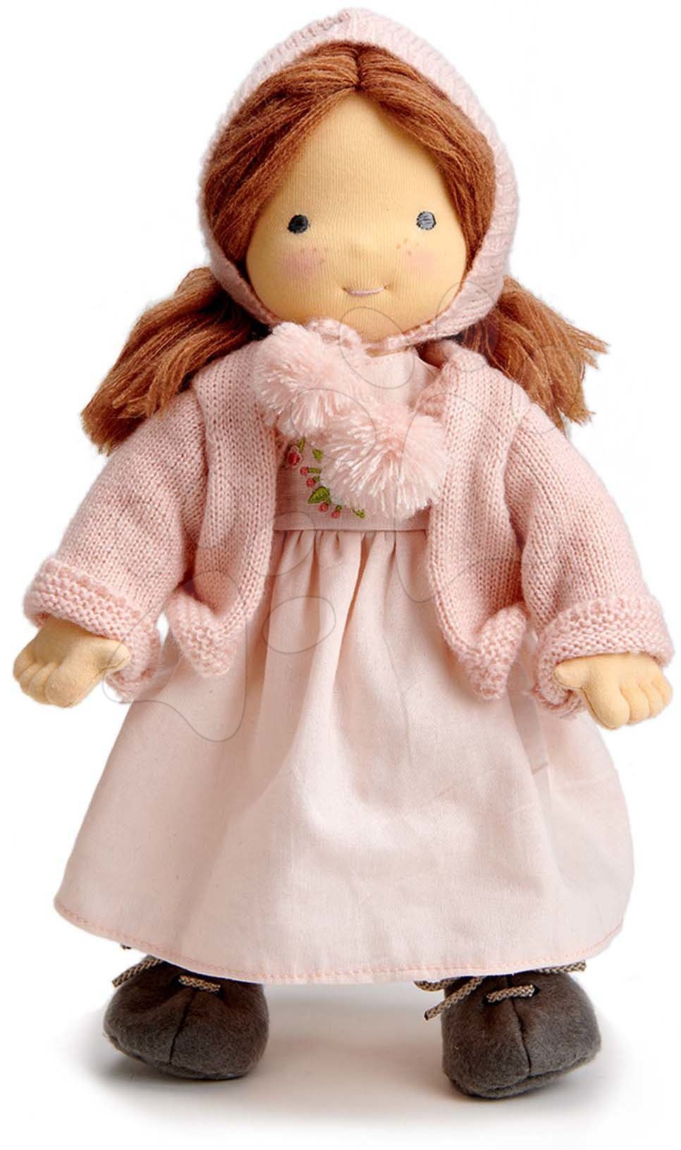 Rongybaba Liselie Doll ThreadBear 36 cm pipe-puha pamutból sapkával ajándékcsomagolásban