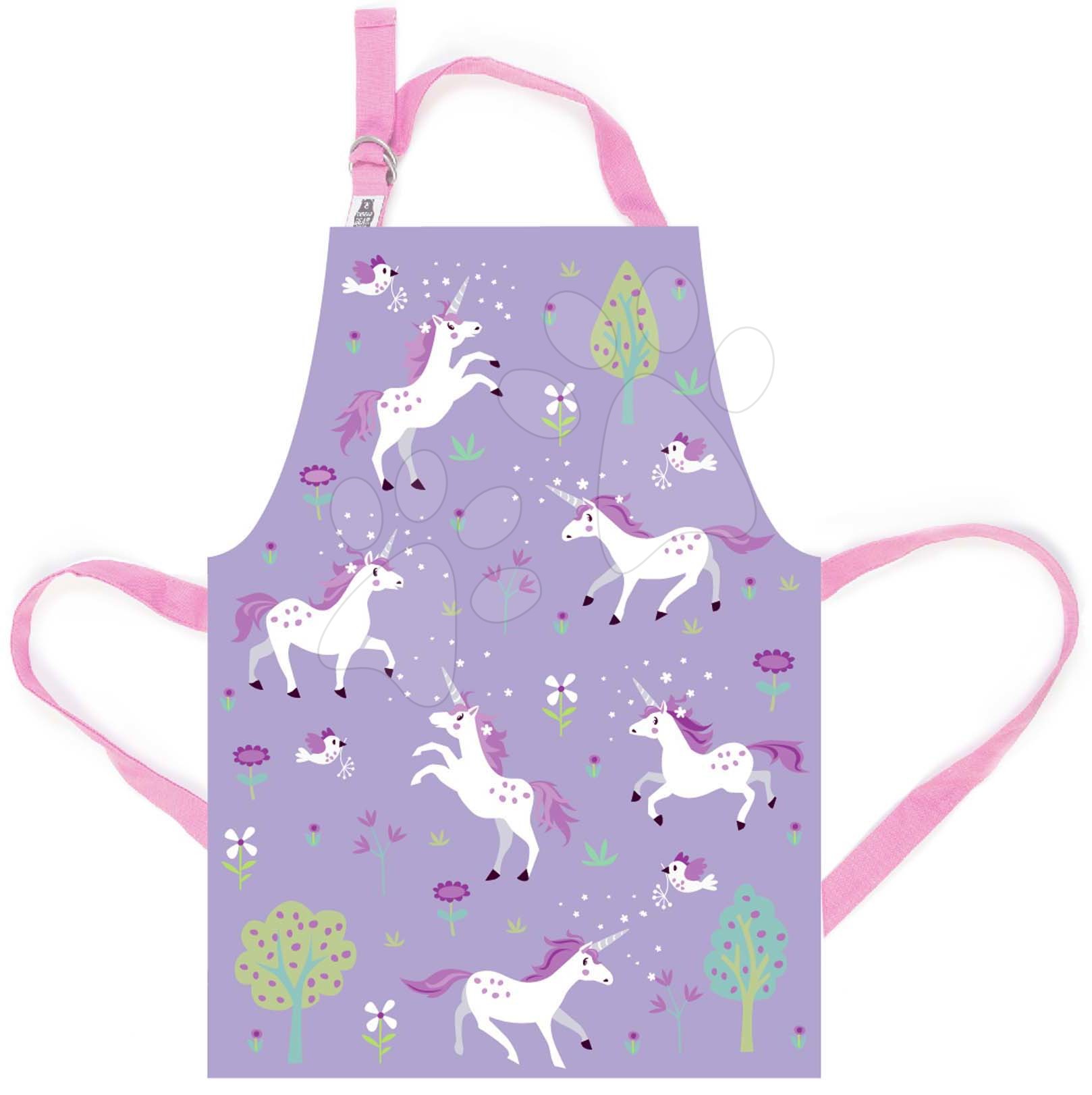 Zástěra pro děti jednorožci Unicorn Friends Apron ThreadBear s ochrannou vrstvou od 3-5 let