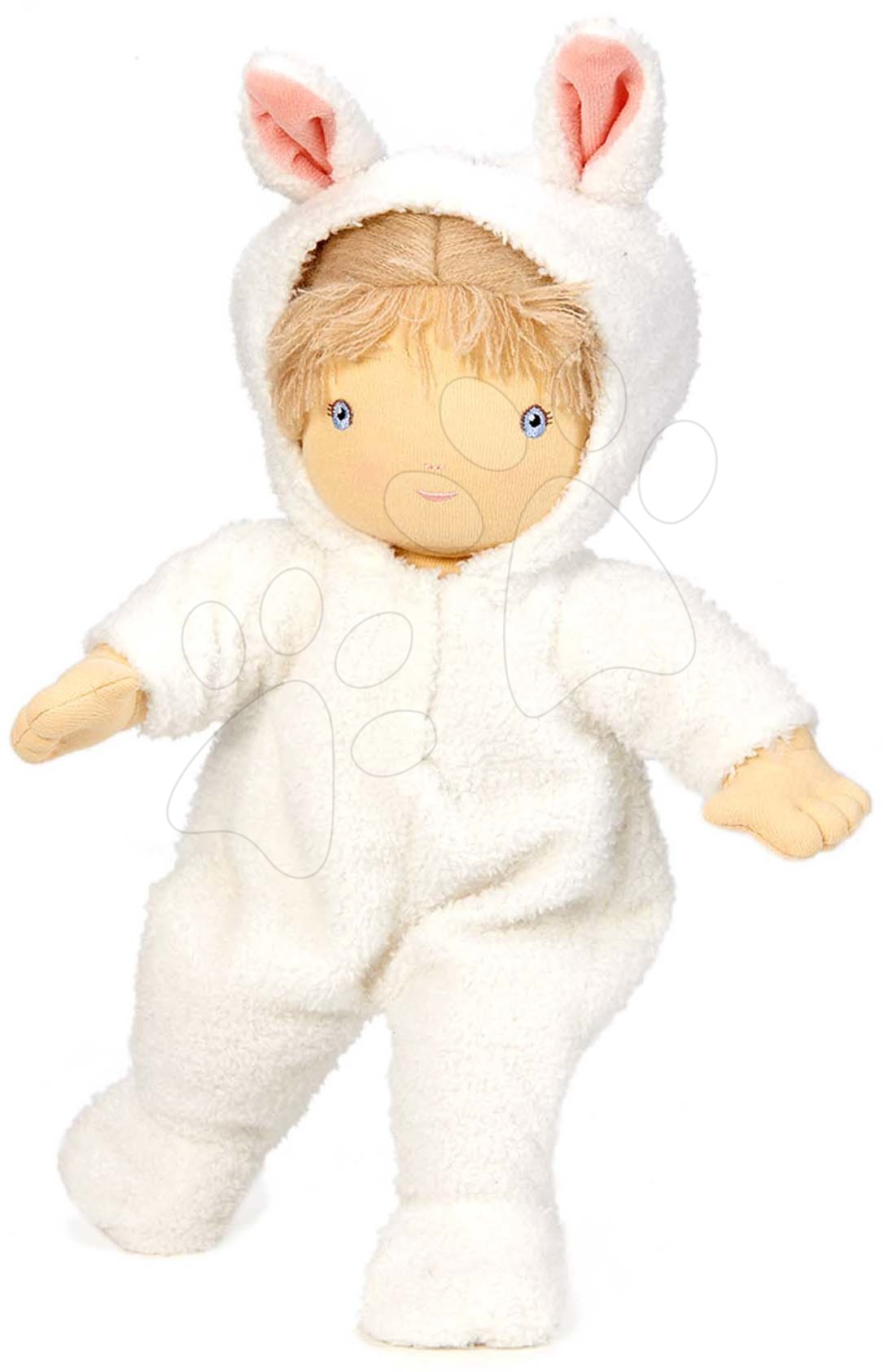 Hadrové panenky - Panenka hadrová Baby Lilli Doll ThreadBear 41 cm z jemné měkké bavlny s odnímatelnou plenou