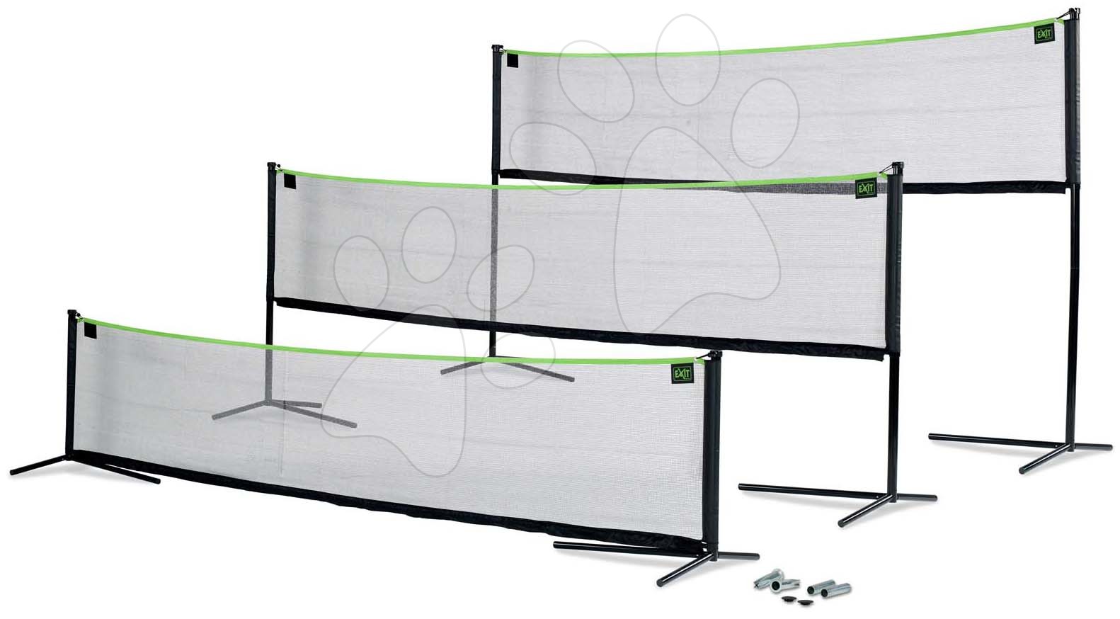 Multifunkčná sieť na loptové hry adjustable sport net Exit Toys 243*500 cm oceľový rám nastaviteľná výška