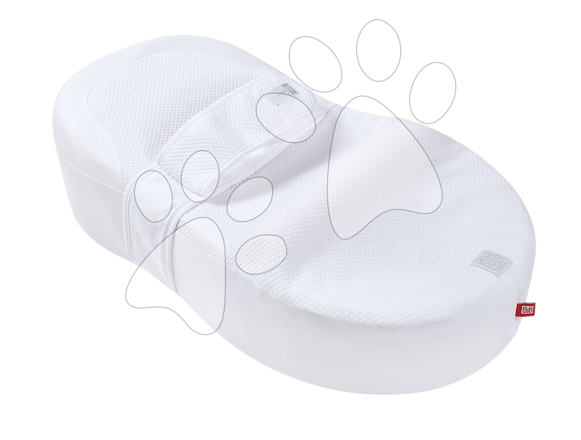 Babafészek Cocoonababy® 10° Fleur de coton® White Red Castle streccs lepedővel 0-3 hónapos babáknak