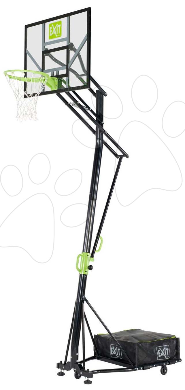 Basketbal - Basketbalová konštrukcia s doskou a košom Galaxy portable basketball Exit Toys oceľová prenosná nastaviteľná výška