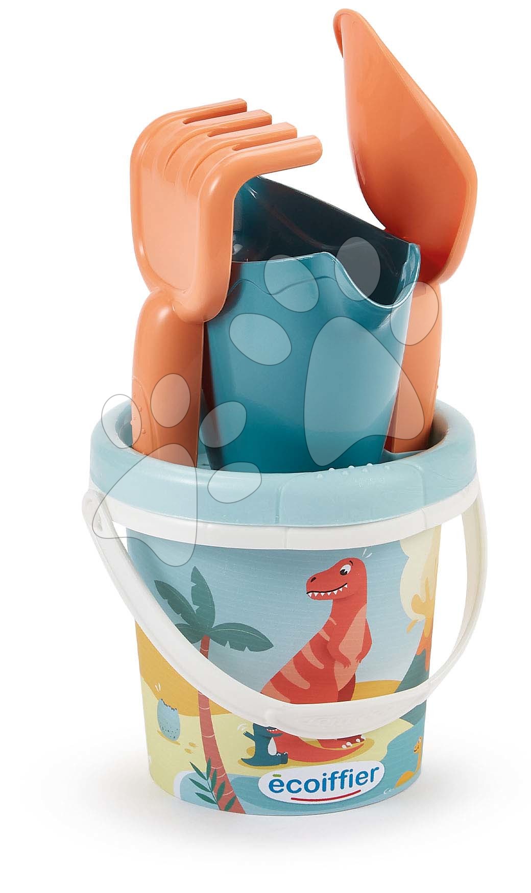 Vödör szett Dino Bucket 12 cm Écoiffier állatkák dínós 5 drb 18 hó-tól