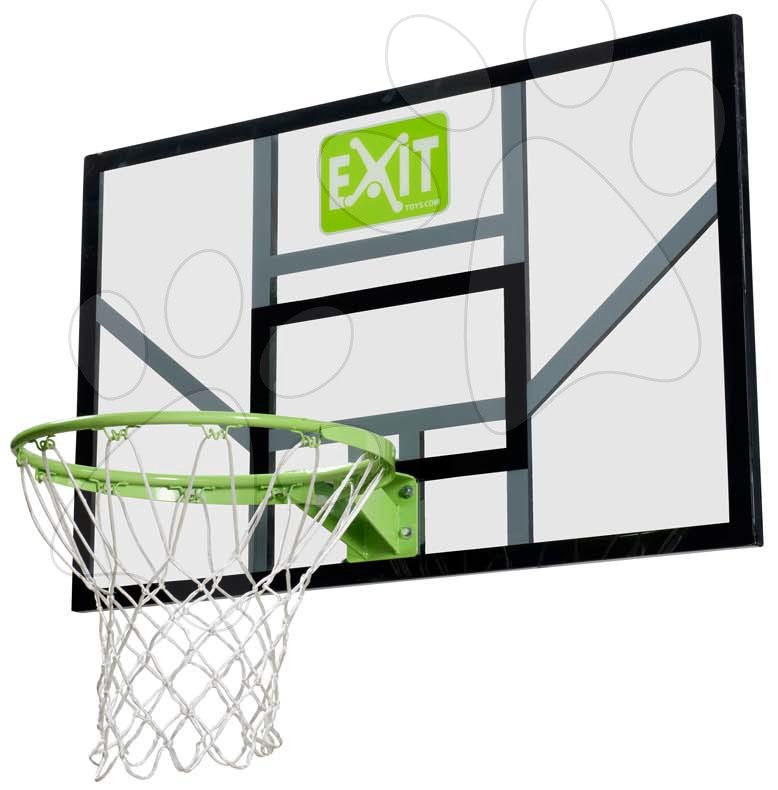 Kosárlabda palánk kosárral Galaxy basketball backboard Exit Toys áttetsző polikarbonát