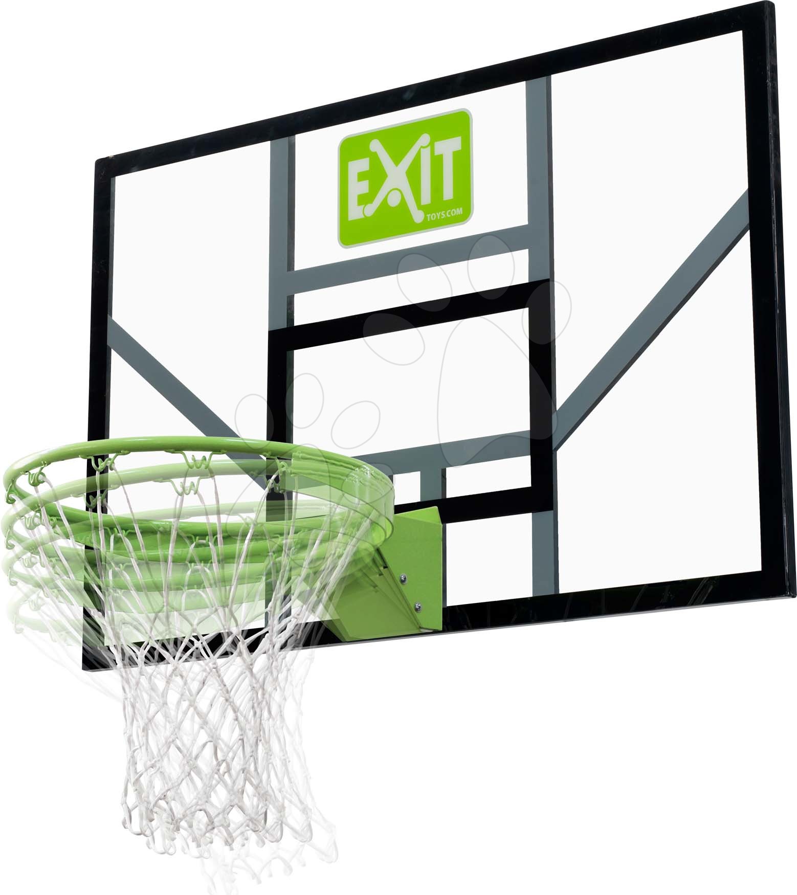 Basketbalová deska s flexibilním košem Galaxy basketball backboard Exit Toys transparentní polykarbo