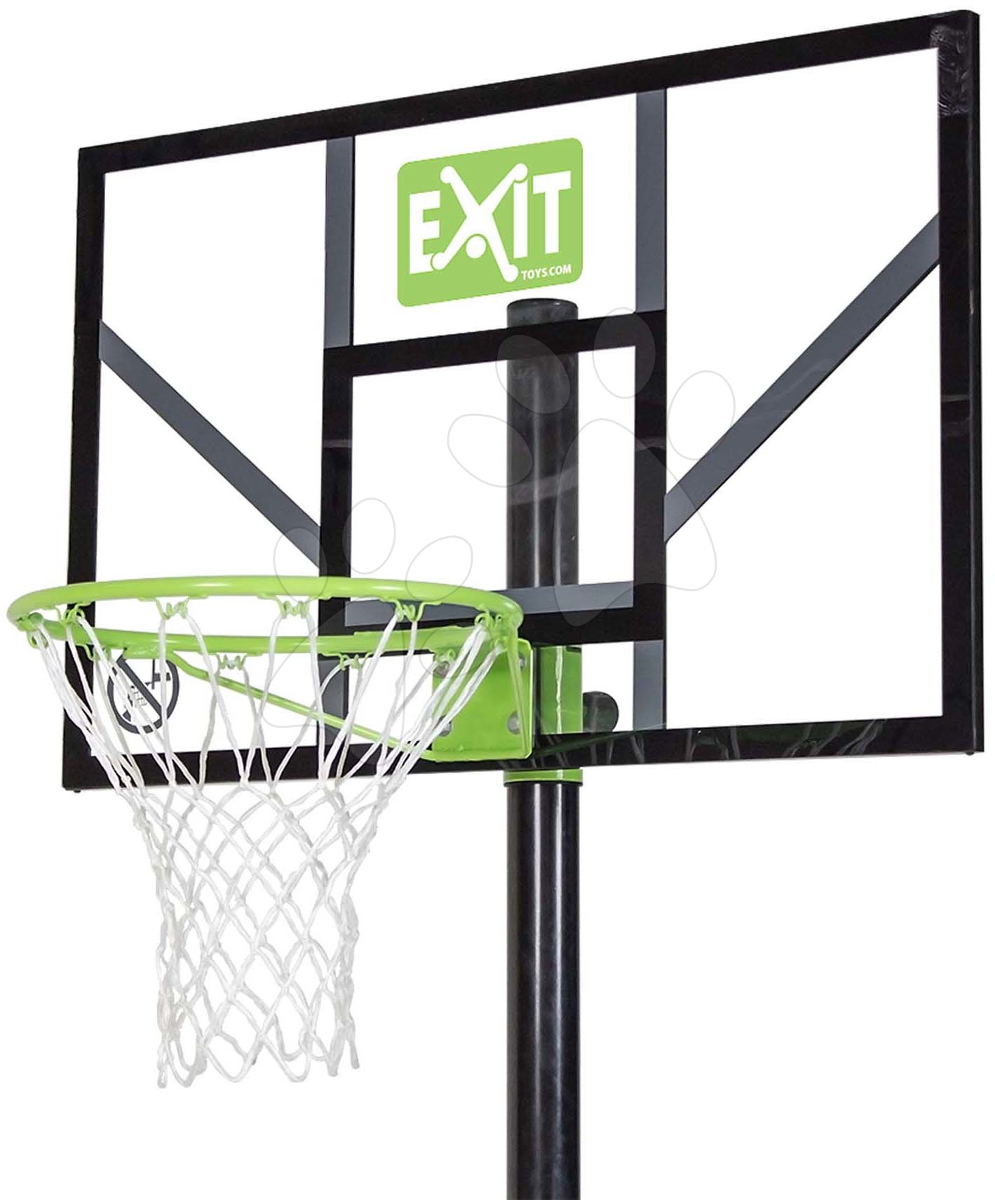 Basketbal - Basketbalová konštrukcia s doskou a košom Comet portable basketball Exit Toys oceľová prenosná nastaviteľná výška