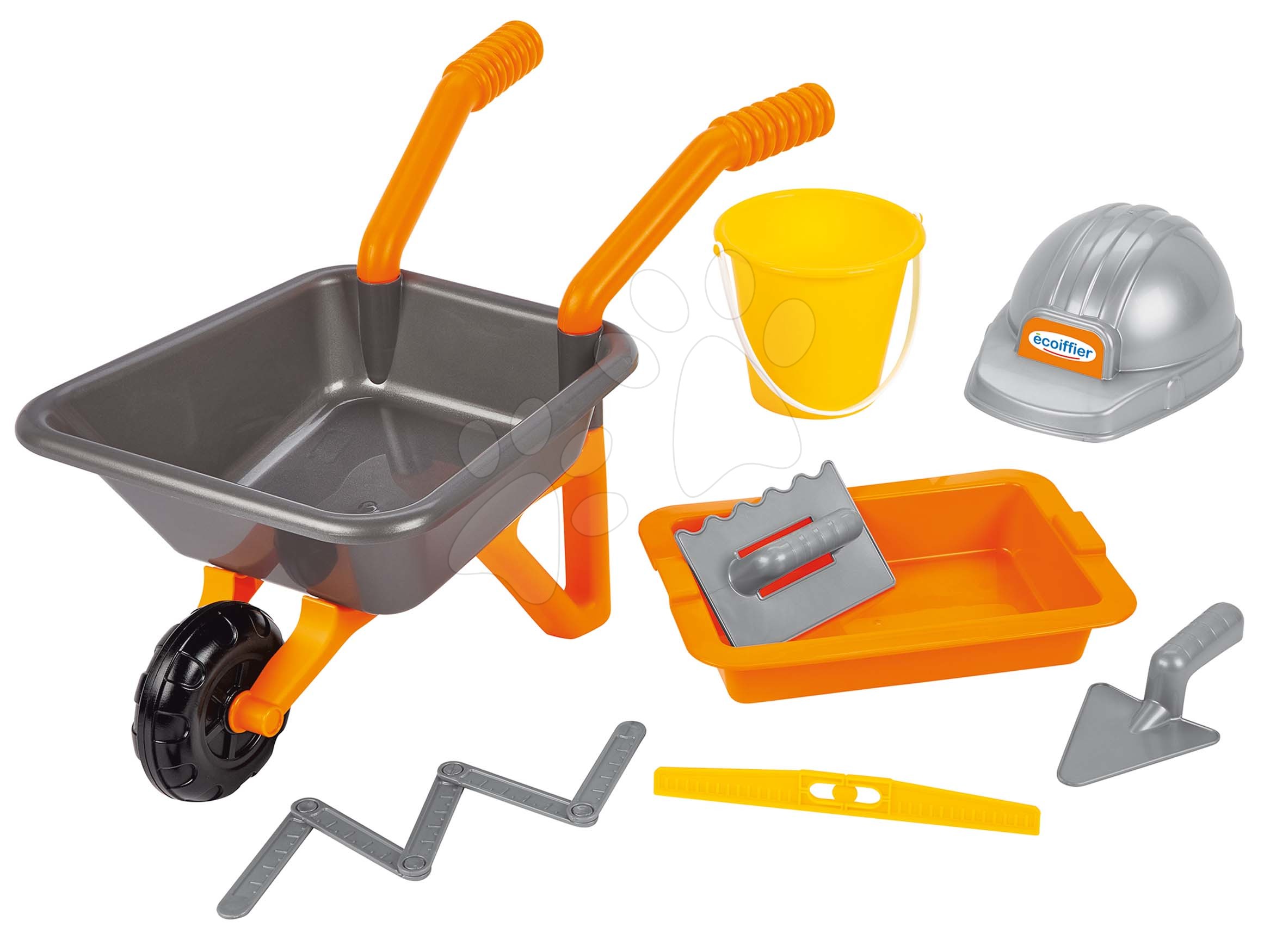 Carriola da muratore The Builder Kit con casco e strumenti d