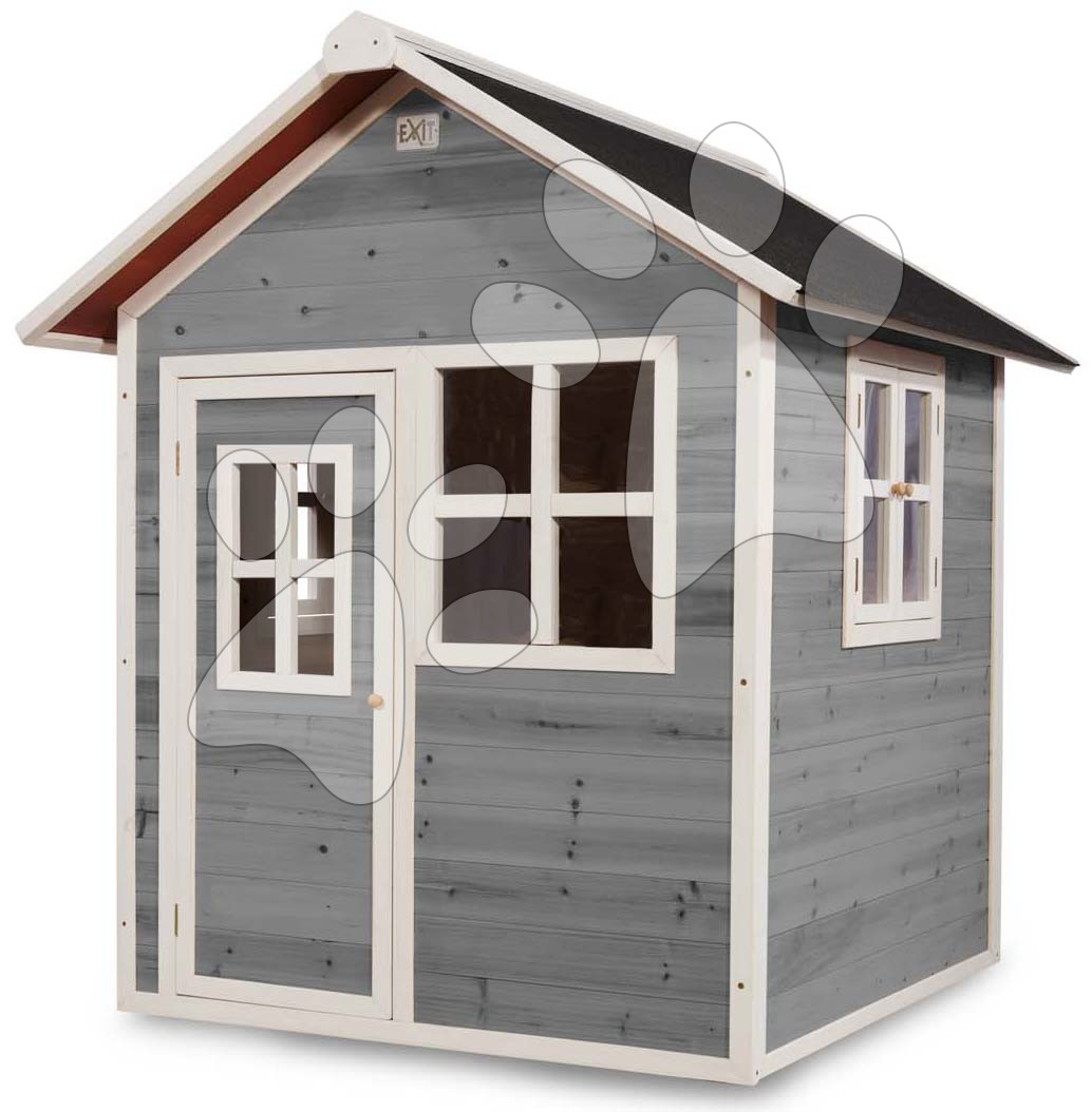 Házikó cédrusból Loft 100 Grey Exit Toys vízhatlan tetővel szürke Házikó cédrusból Loft 100 Grey Exit Toys vízhatlan tetővel szürke