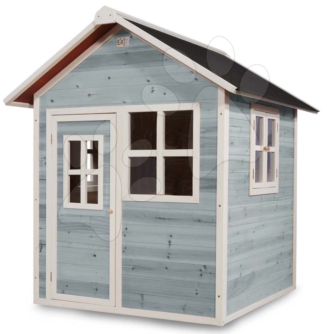 Házikó cédrusból Loft 100 Blue Exit Toys vízhatlan tetővel kék Házikó cédrusból Loft 100 Blue Exit Toys vízhatlan tetővel kék