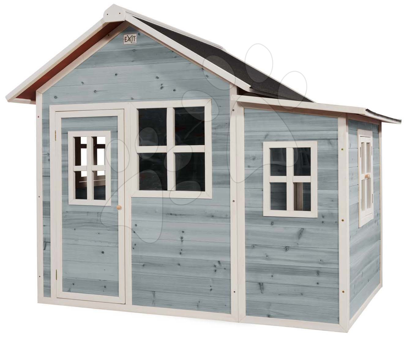 Házikó cédrusból Loft 150 Blue Exit Toys tágas vízhatlan tetővel kék Házikó cédrusból Loft 150 Blue Exit Toys tágas vízhatlan tetővel kék