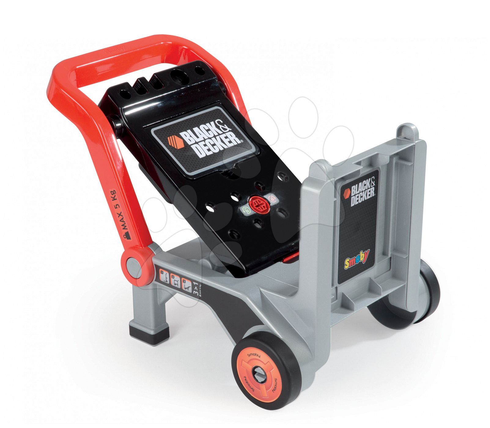 Smoby - Black & Decker Bricolo diable - chariot - diable - établi