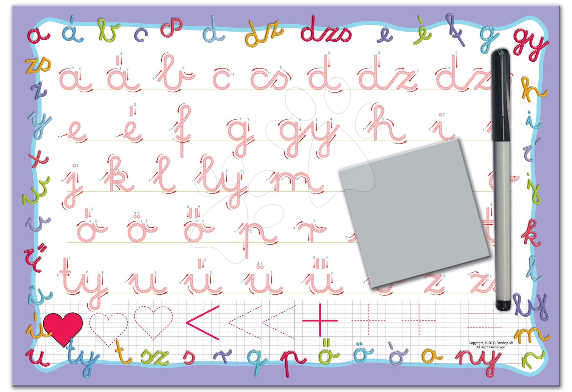 Náučná tabuľa malá abeceda Dohány od 3 rokov