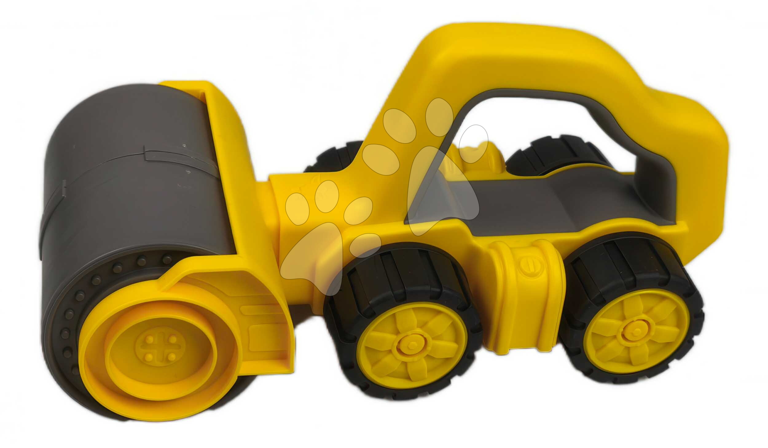 Cestný valec s rukoväťou Power Worker Griffy Bulldozer BIG pracovný stroj 25 cm s gumenými kolesami od 12 mes