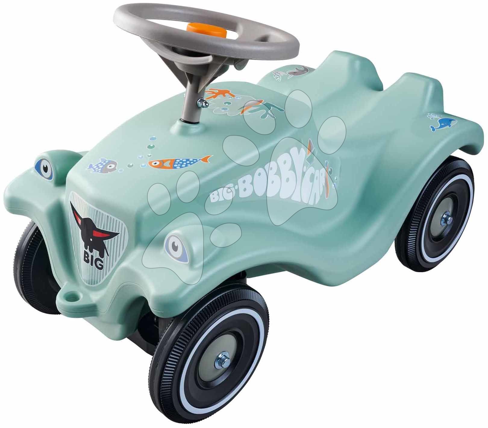 E-shop Odrážadlo auto Bobby Car Classic Green Sea BIG zelené s trendy nálepkami a klaksónom od 12 mes