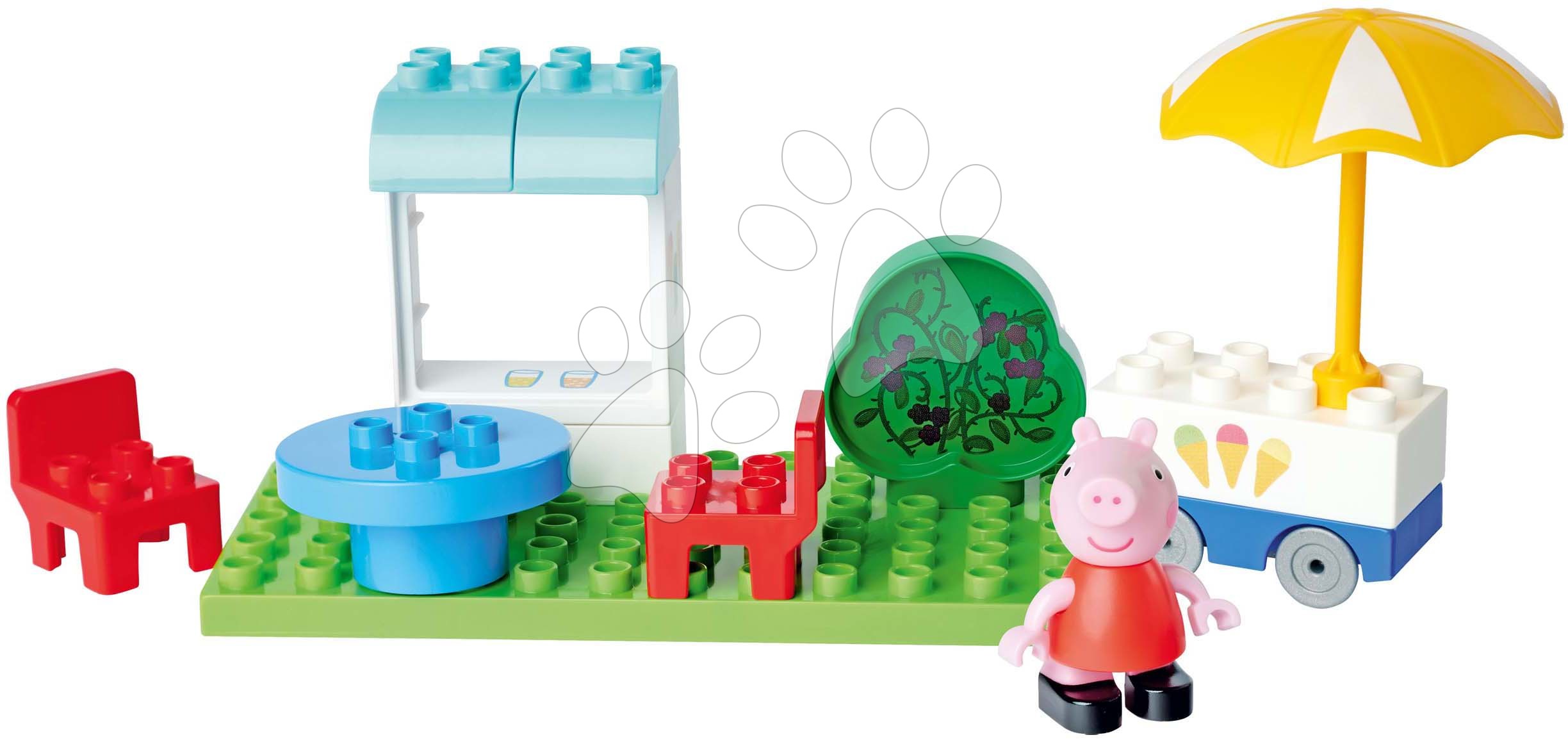 Stavebnice BIG-Bloxx jako lego - Stavebnice Peppa Pig Basic Set PlayBig Bloxx BIG s figurkou v cukrárně od 1,5-5 let