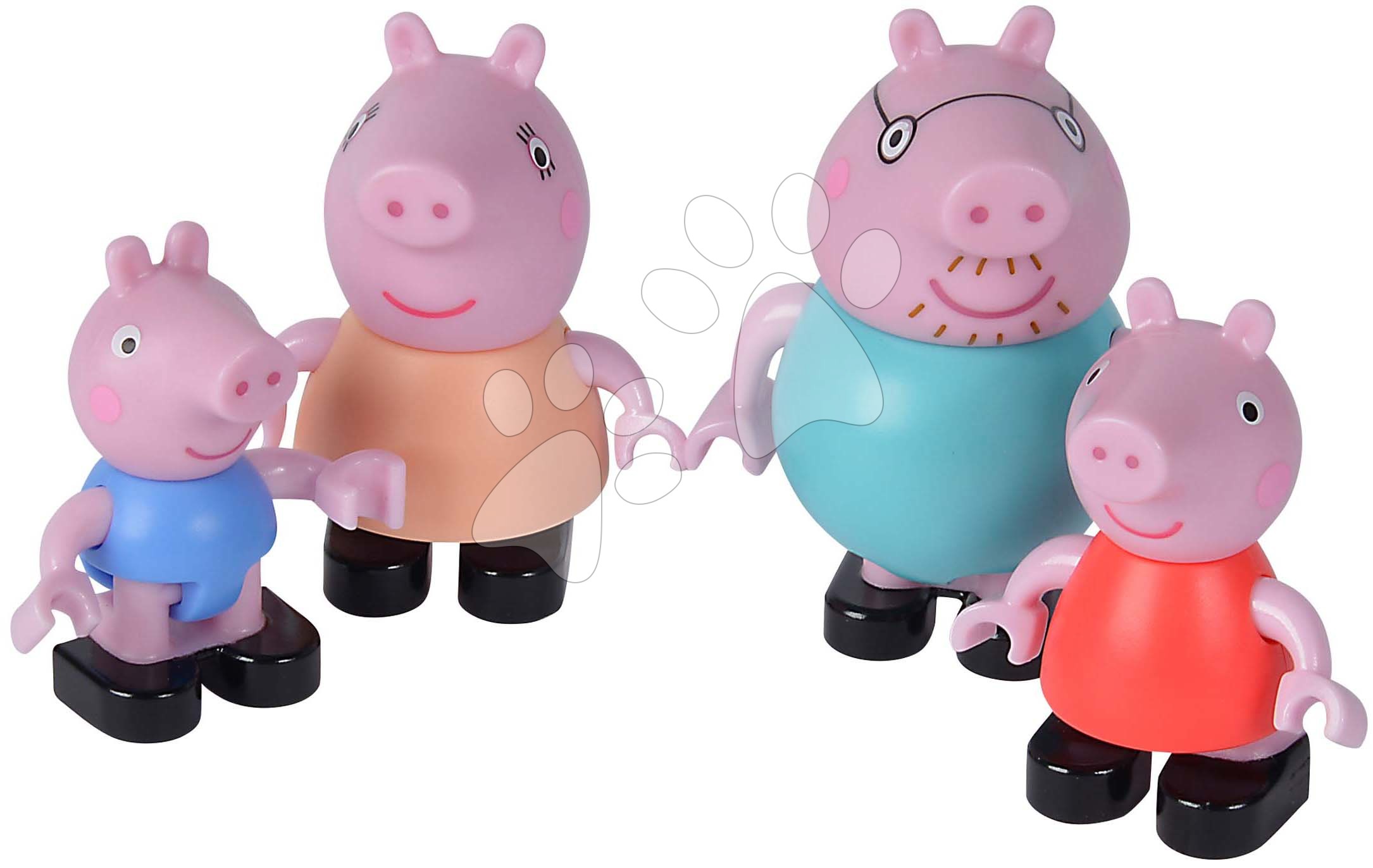 Stavebnica Peppa Pig Peppa’s Family PlayBig Bloxx Big rodinka so 4 postavičkami od 1,5-5 rokov