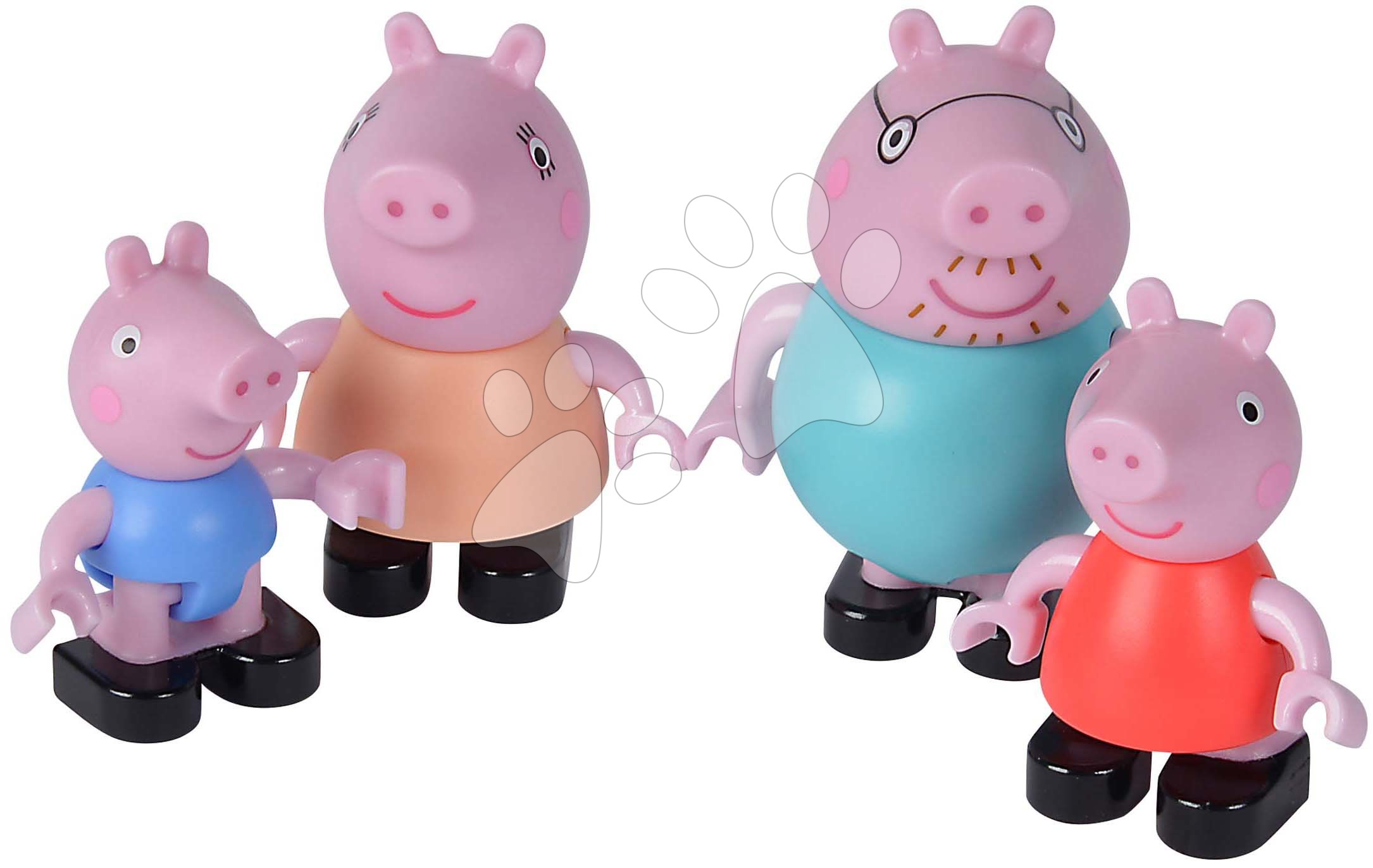 Építőjáték Peppa Pig Peppa's Family PlayBig Bloxx BIG 4 tagú család 1,5-5 évesnek