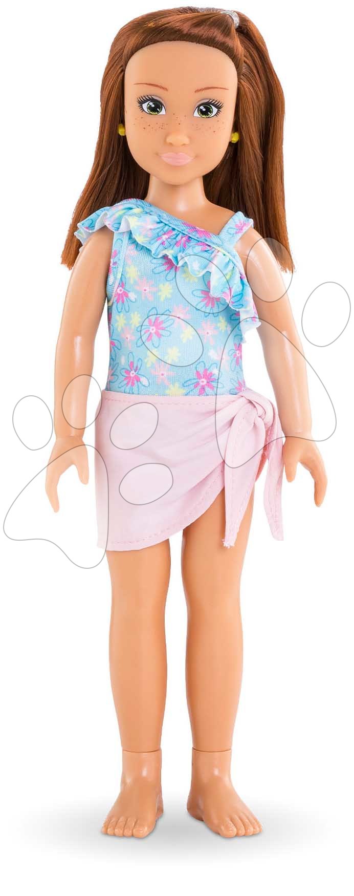 E-shop Bábika Zoé Beach Set Corolle Girls s hnedými vlasmi 28 cm 5 doplnkov od 4 rokov