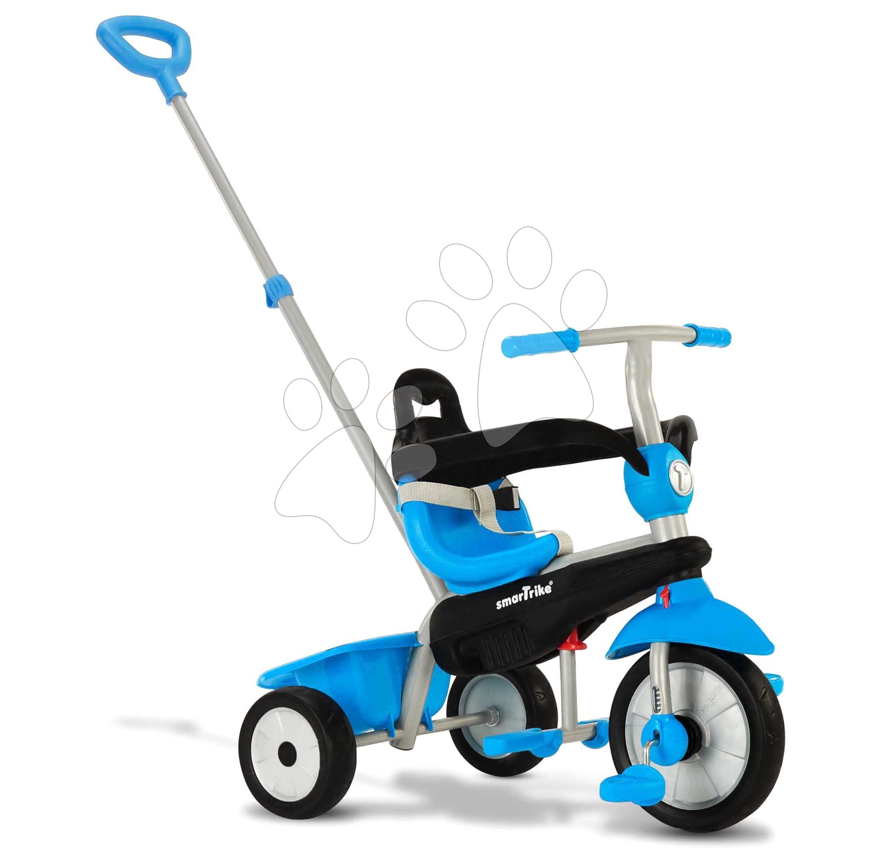 E-shop Trojkolka s vodiacou tyčou Lollipop Blue SmarTrike s tlmičom a voľnobehom modrá od 10 mes