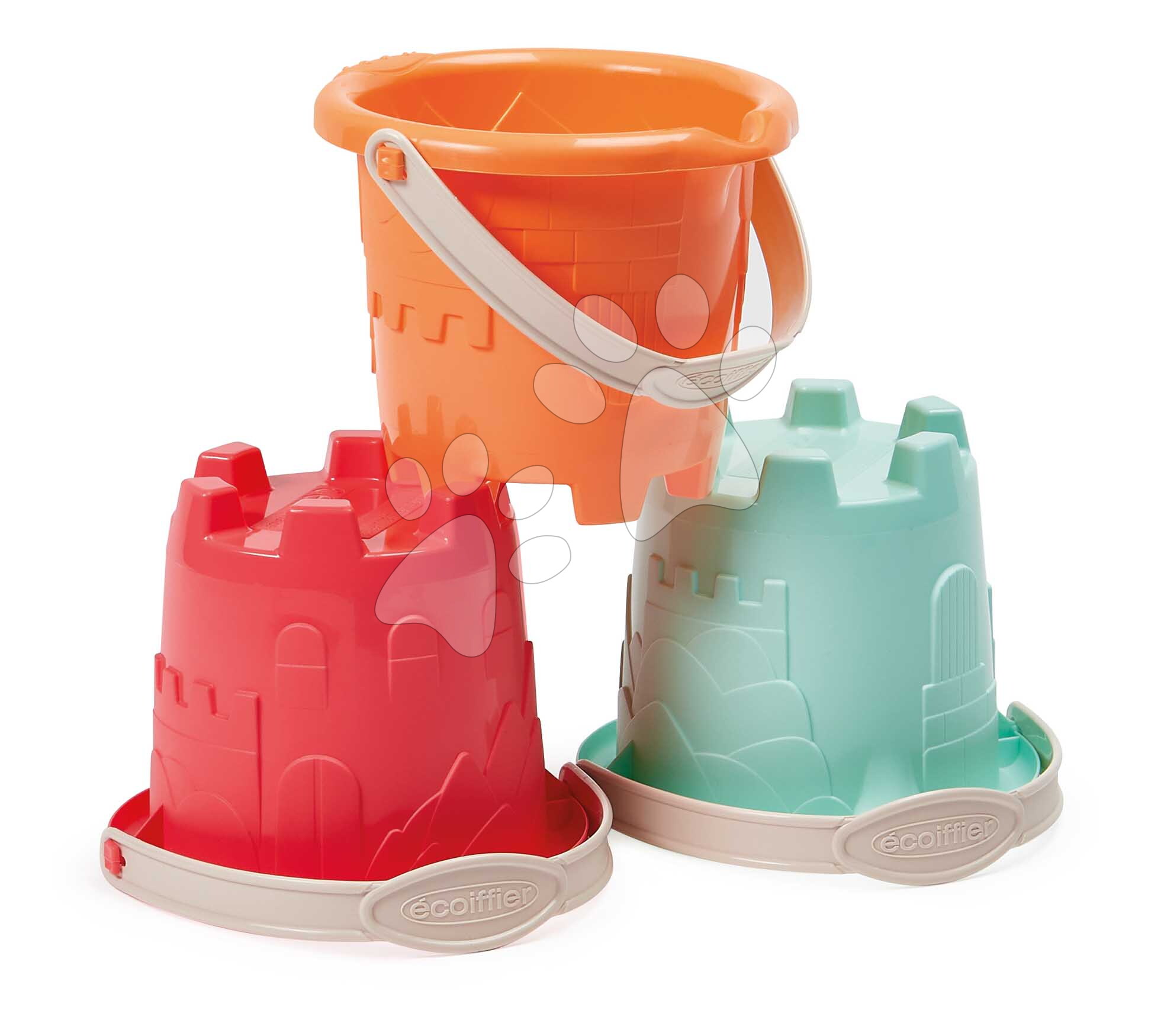 Vedro Hrad Preschool Castle Bucket Écoiffier 3 druhy výška 10 cm od 12 mes