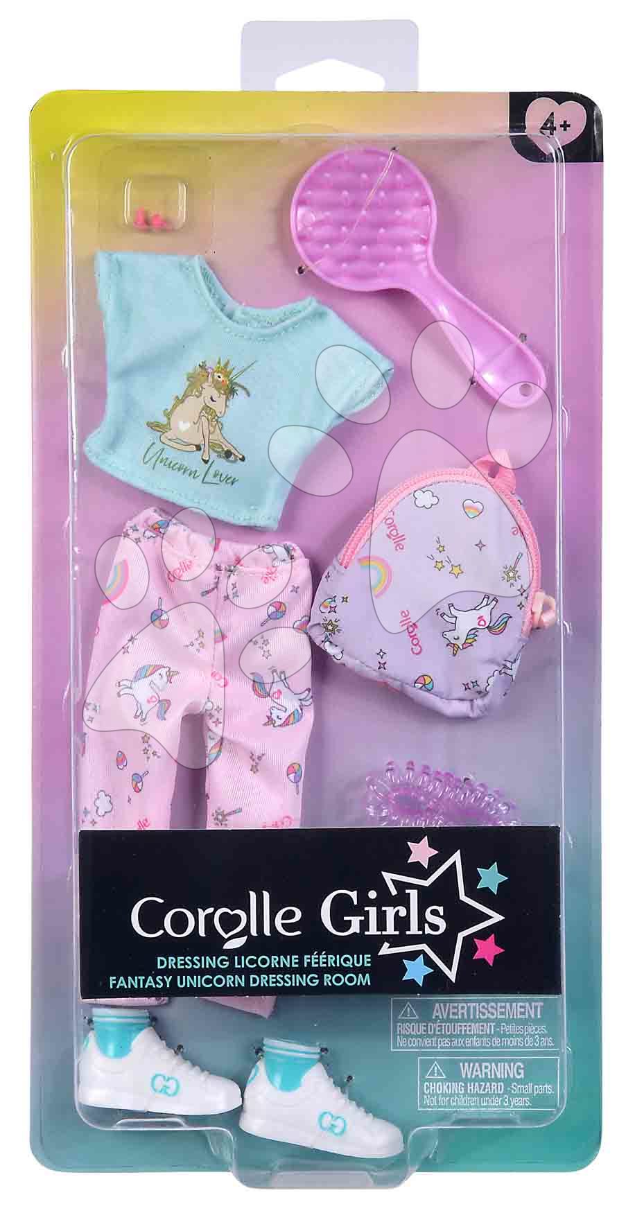 Pyjama Licorne Pour Poupée Corolle 36 Cm - Vêtement à Scratch Pour Enfant Dès 4 Ans, Facile à Mettre