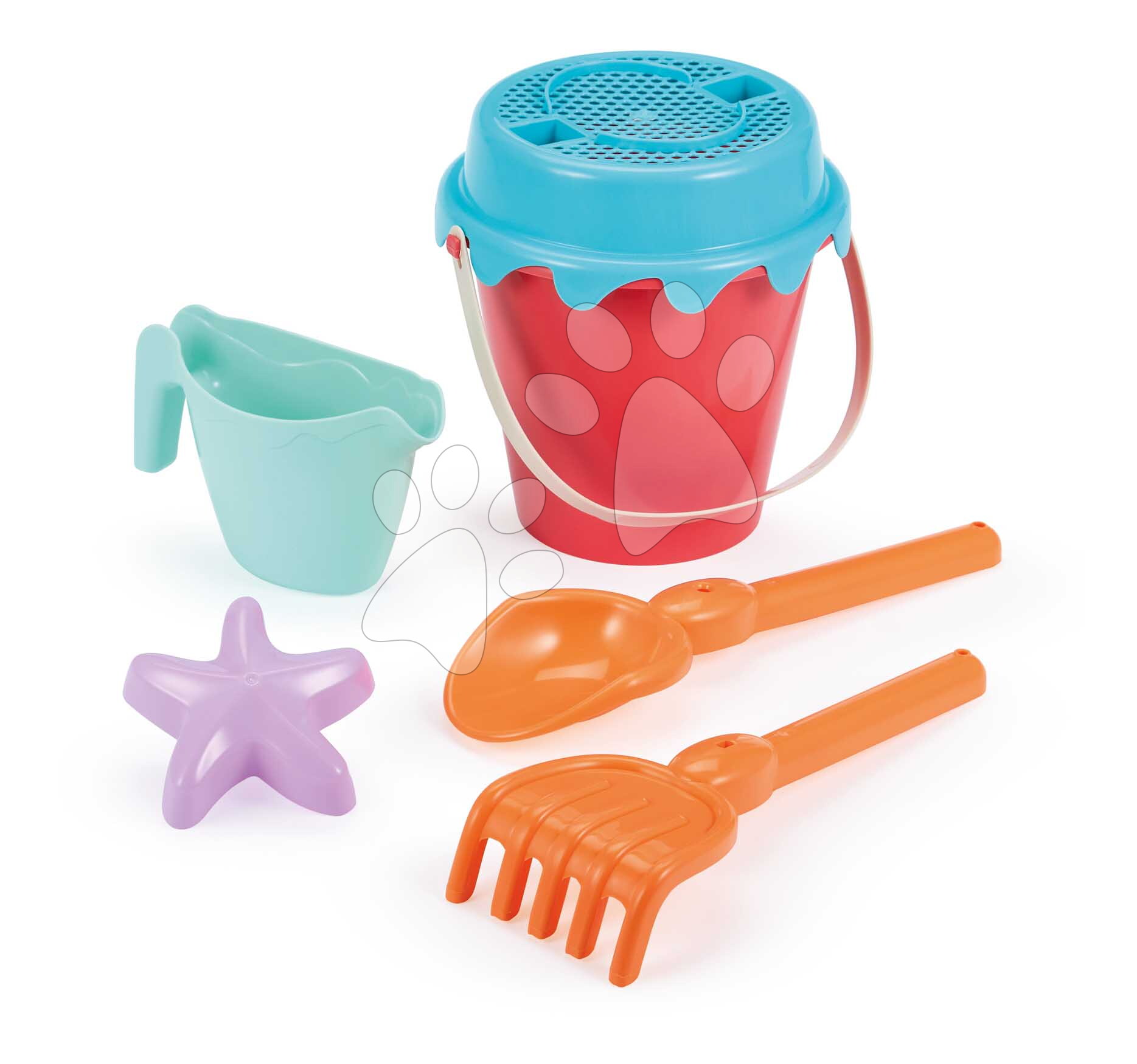Vedro set Summer Bucket Écoiffier s krhlou a formičkou 6 dielov 2 druhy od 18 mes