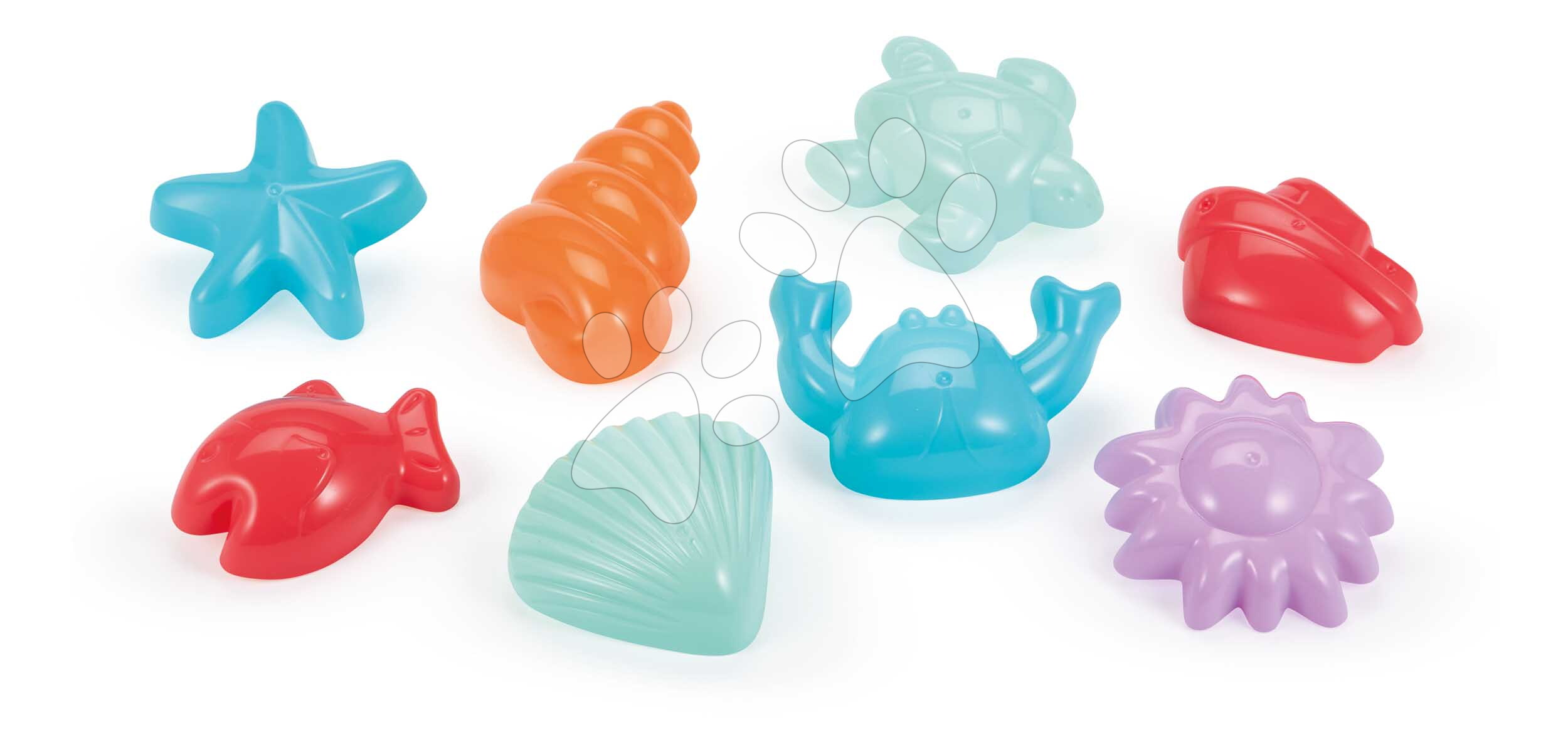 Formičky do piesku Morské tvory Sea World Summer Écoiffier 8 dielov od 18 mes