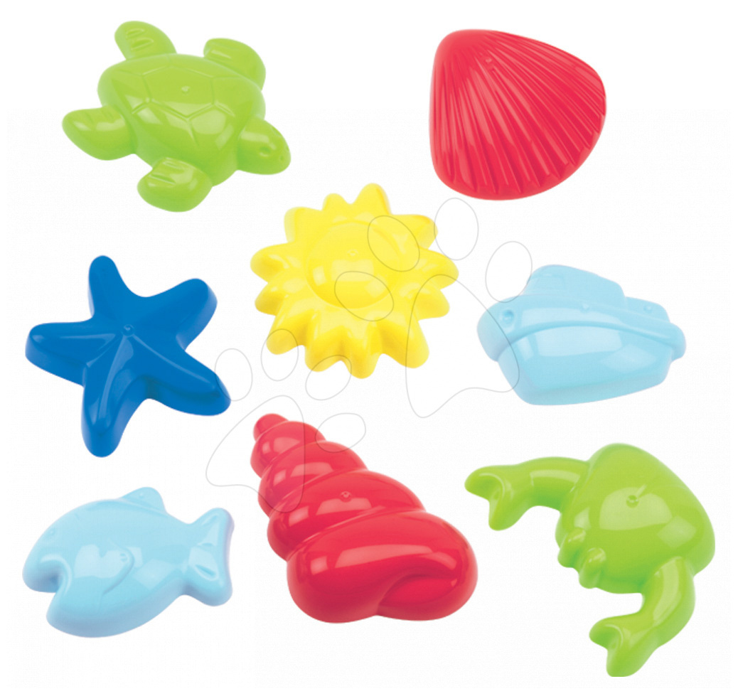 Sand molds - Écoiffier Sand Moulds Marine Life 8 moulds, 18 months and over