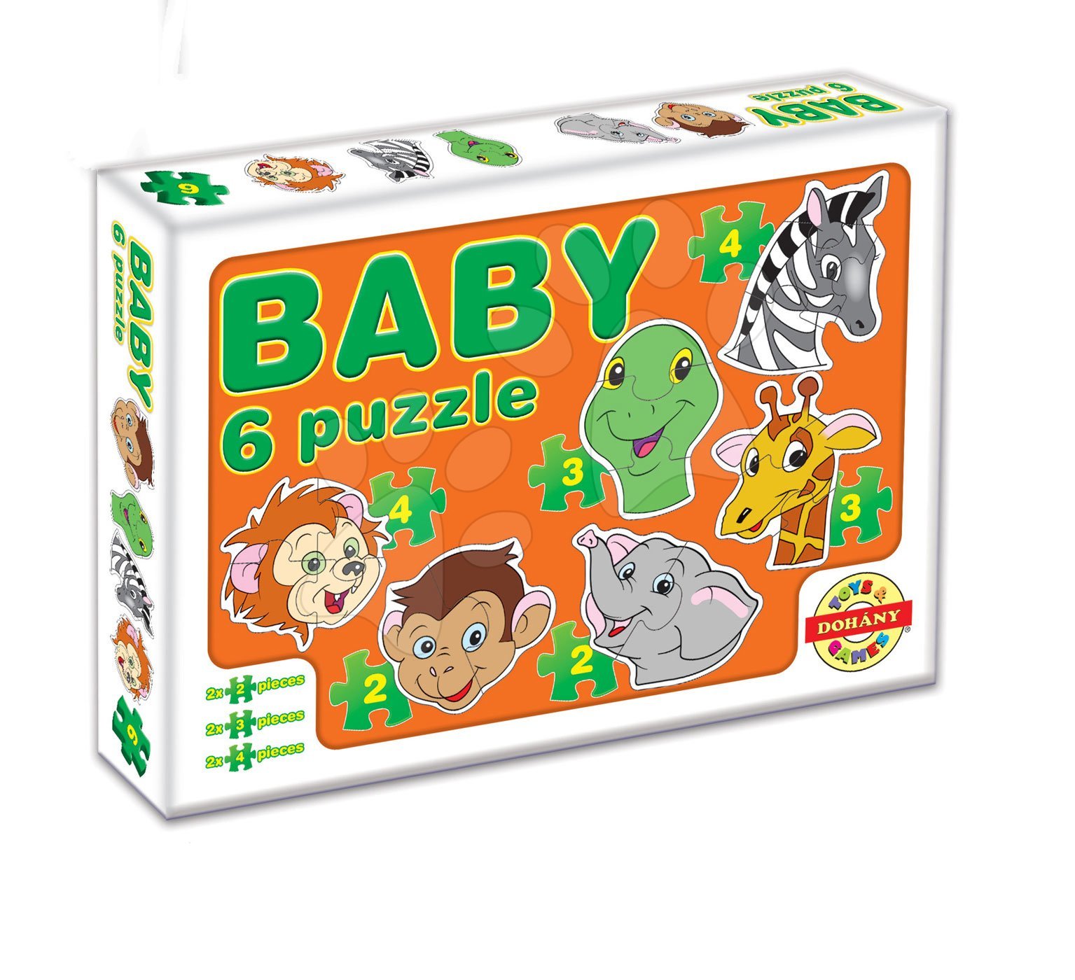 E-shop Dohány Baby puzzle exotické zvieratká 635-4