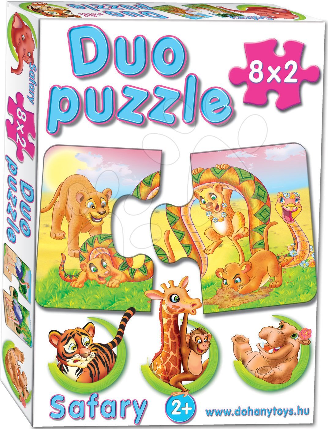 E-shop Dohány baby detské puzzle 8 obrázkov Duo Safari 638-3