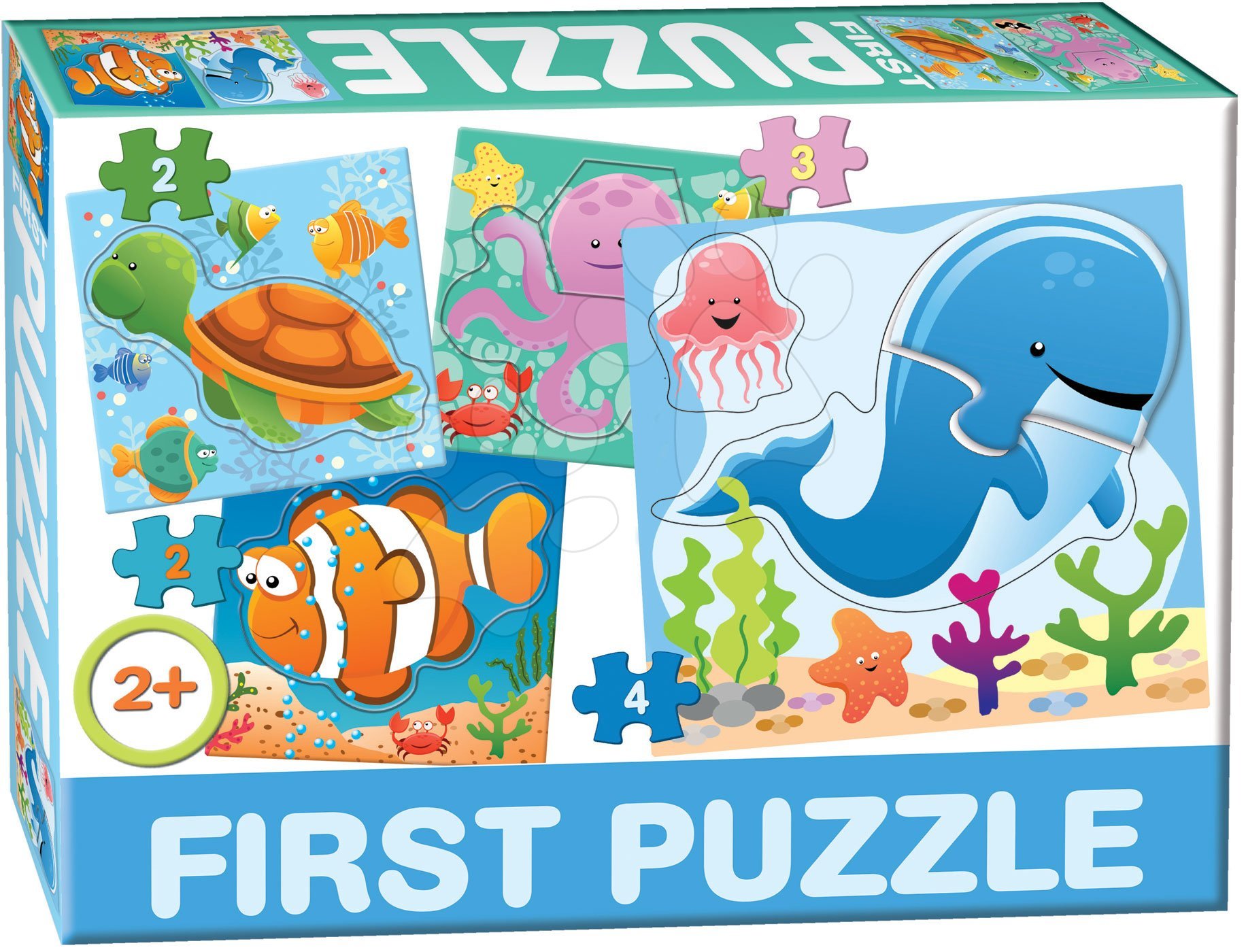 Dohány gyermek puzzle 4 képpel Baby First Óceán 639-2