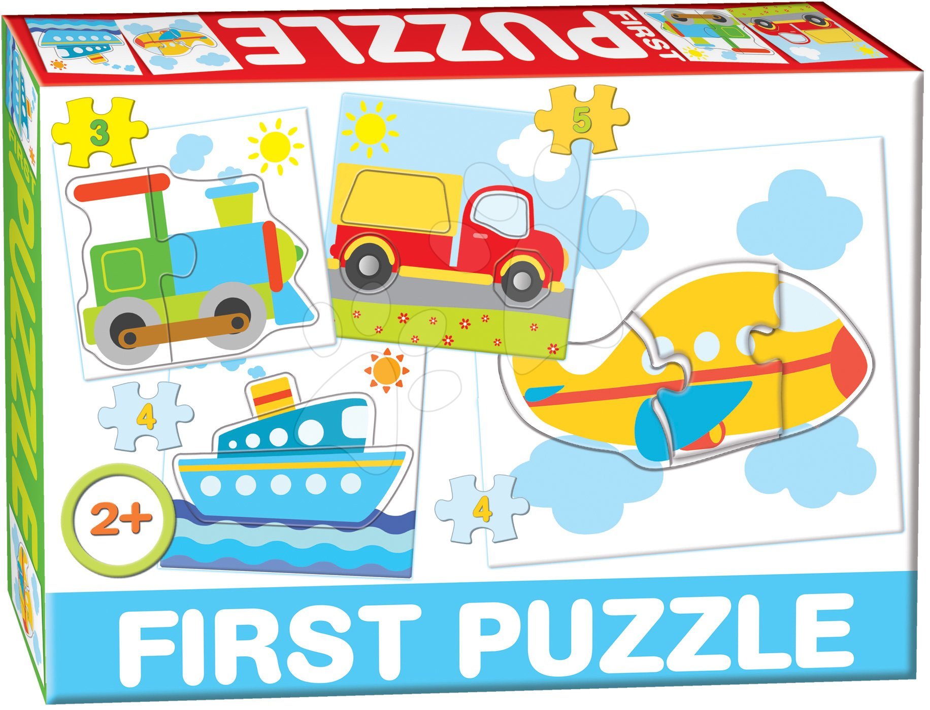 Dohány gyerek puzzle 4 képpel Baby First Közlekedési eszközök 639-3