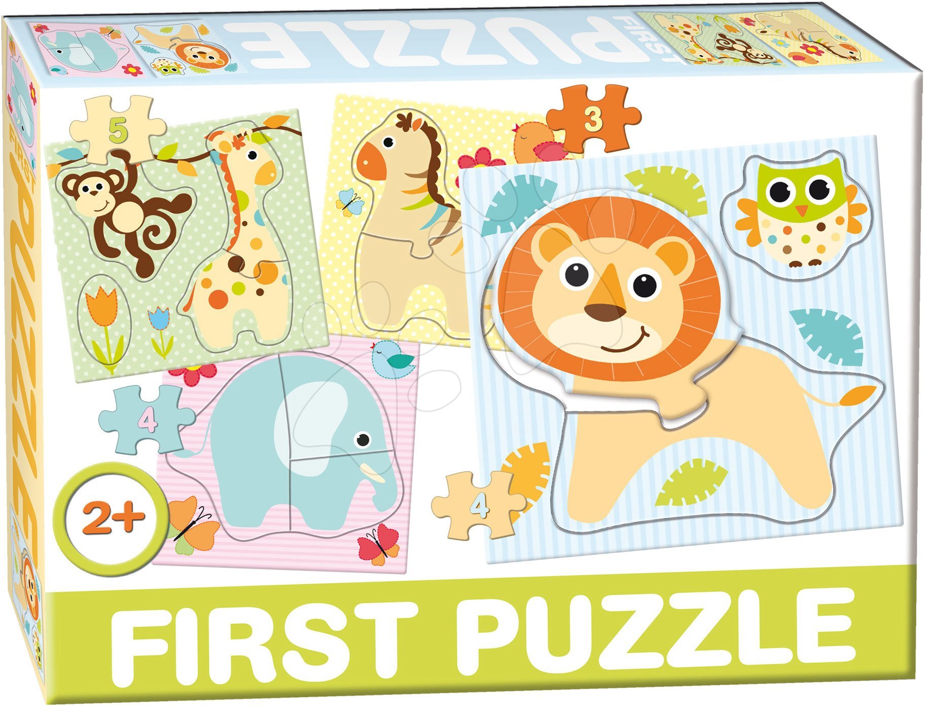 Puzzle pre najmenších - Puzzle Baby First Safari Dohány 4-obrázkové od 24 mes