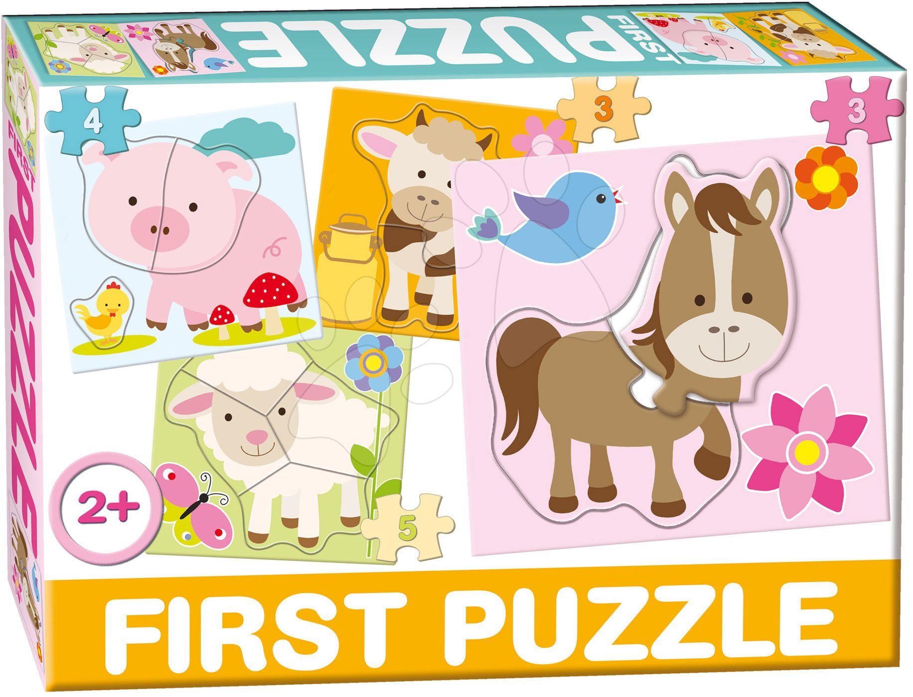 E-shop Dohány detské puzzle 4-obrázkové Baby First Farma 639