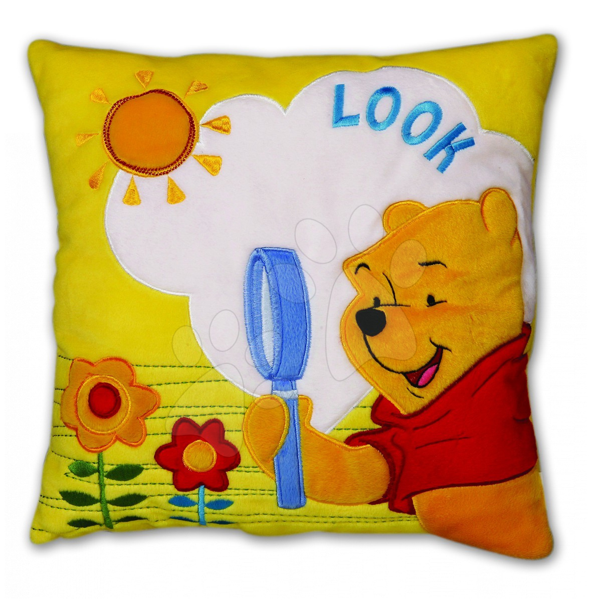 Plyšové polštáře - Polštář Medvídek pooh - Ilanit 36 x 36 cm