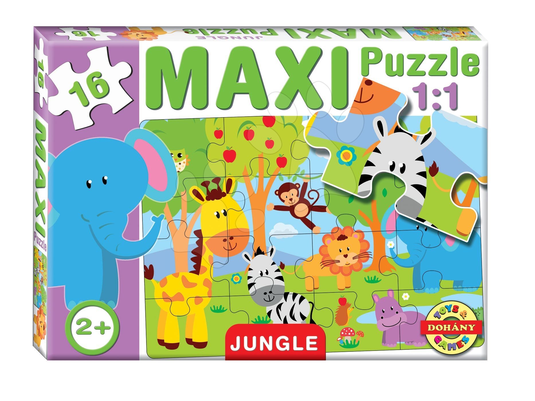 Dohány baby puzzle gyerekeknek Maxi Dzsungel 16 darabos 640-2