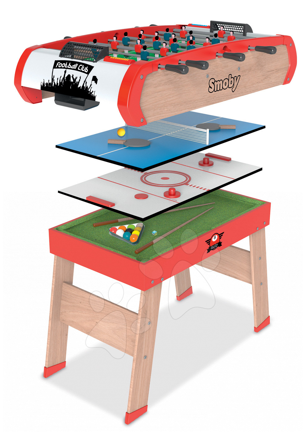 Power Play 4in1 Smoby Table multifunctional, 8 and