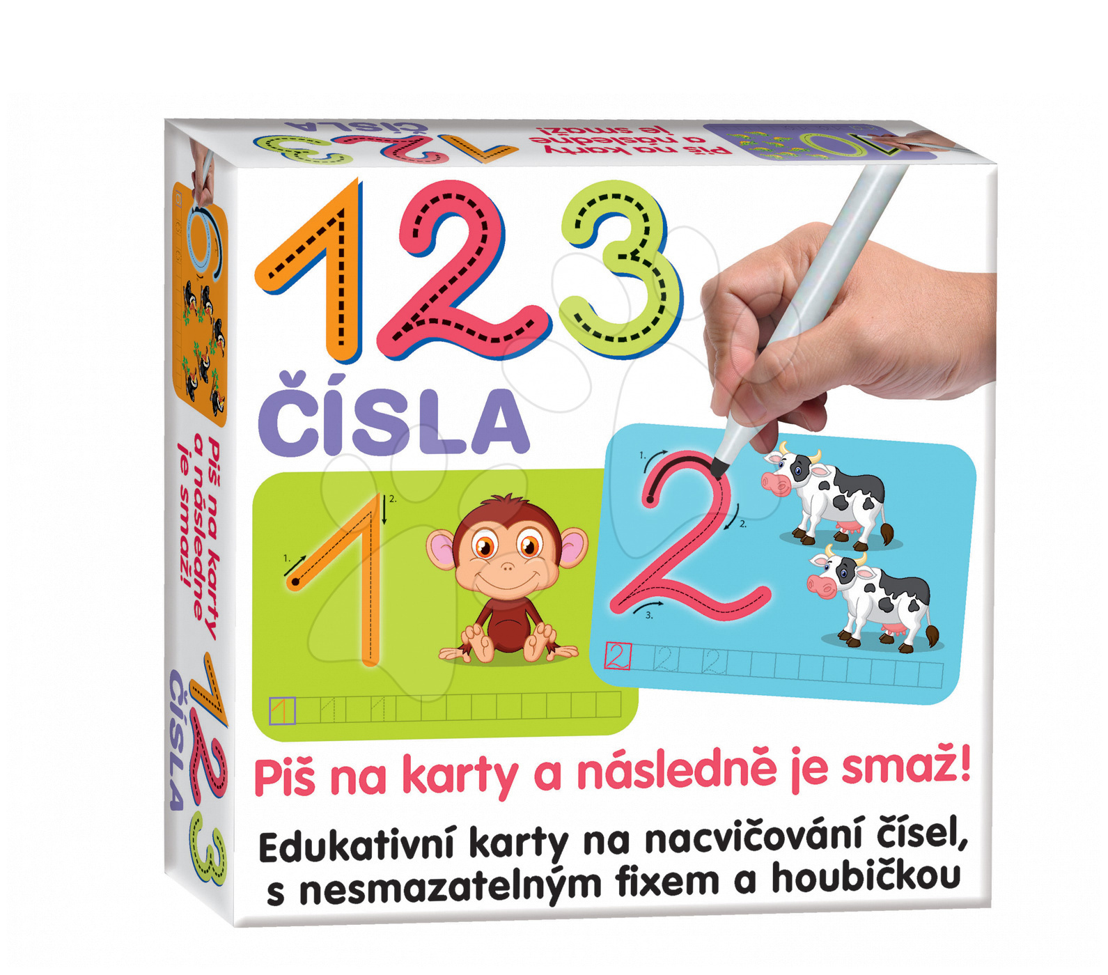 Náučná hra Čísla 123 Dohány česká verzia od 3 rokov